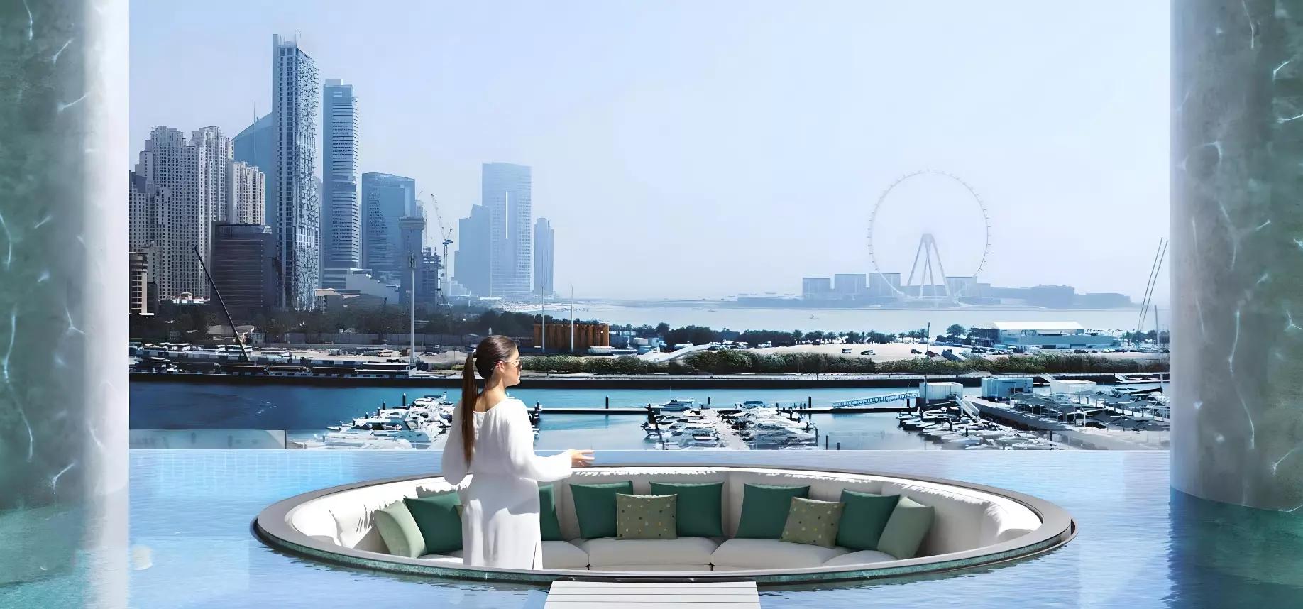 W Residences Dubai Harbour duplex or penthouse interior, Dubai Harbour, Dubai