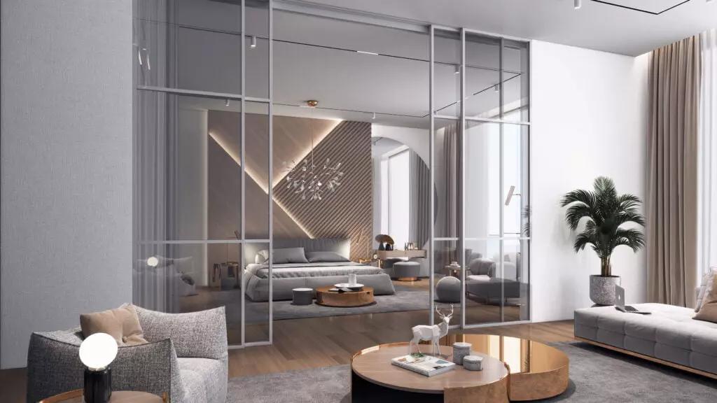 Fitness and well-being amenity space inside The Vybe, JVC Dubai
