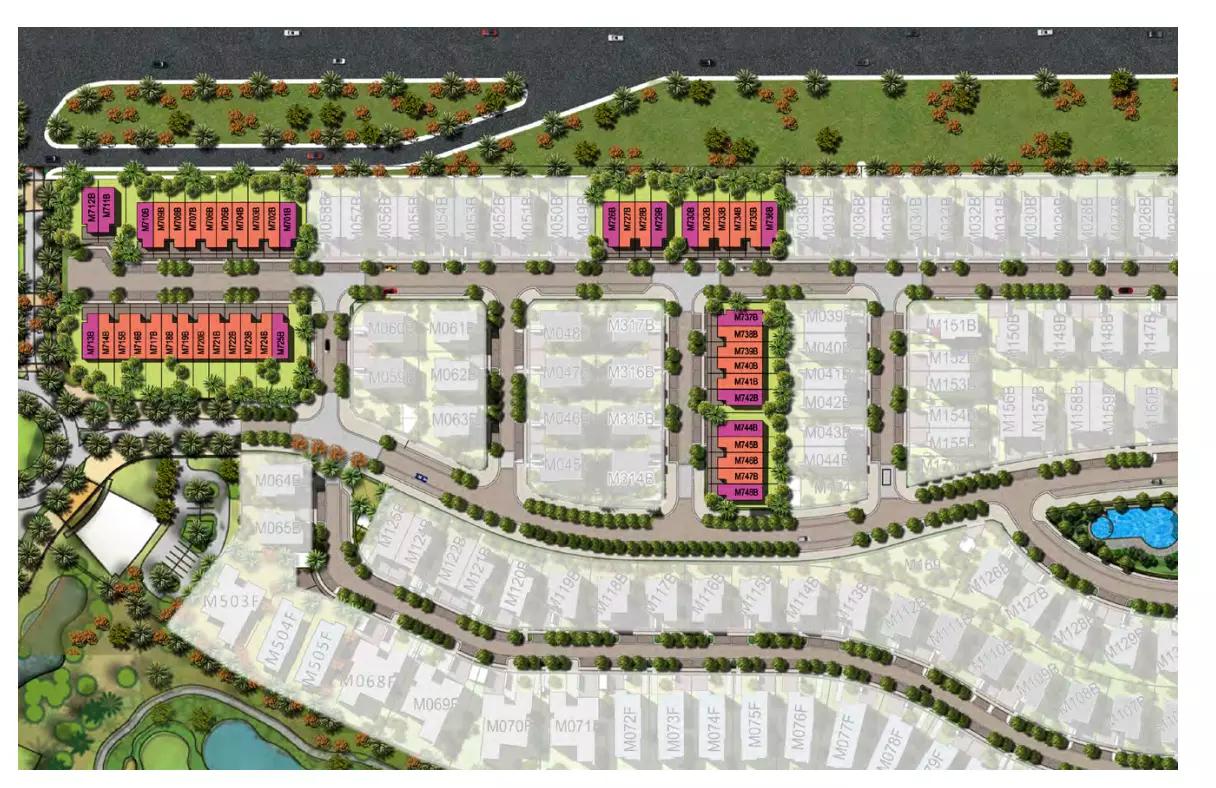 Master plan layout of Silver Springs Phase 3, DAMAC Hills, Dubai