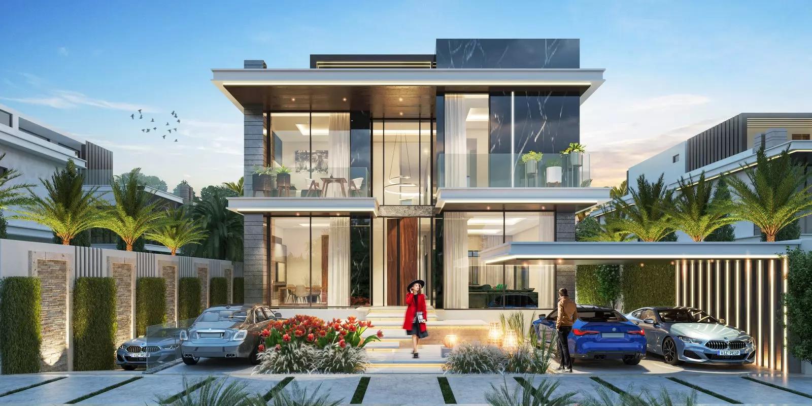 Venice villa living area interior, DAMAC Lagoons, Dubai