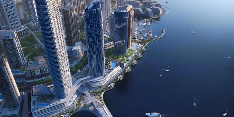 Address Harbour Point tower exterior at Dubai Creek Harbour waterfront