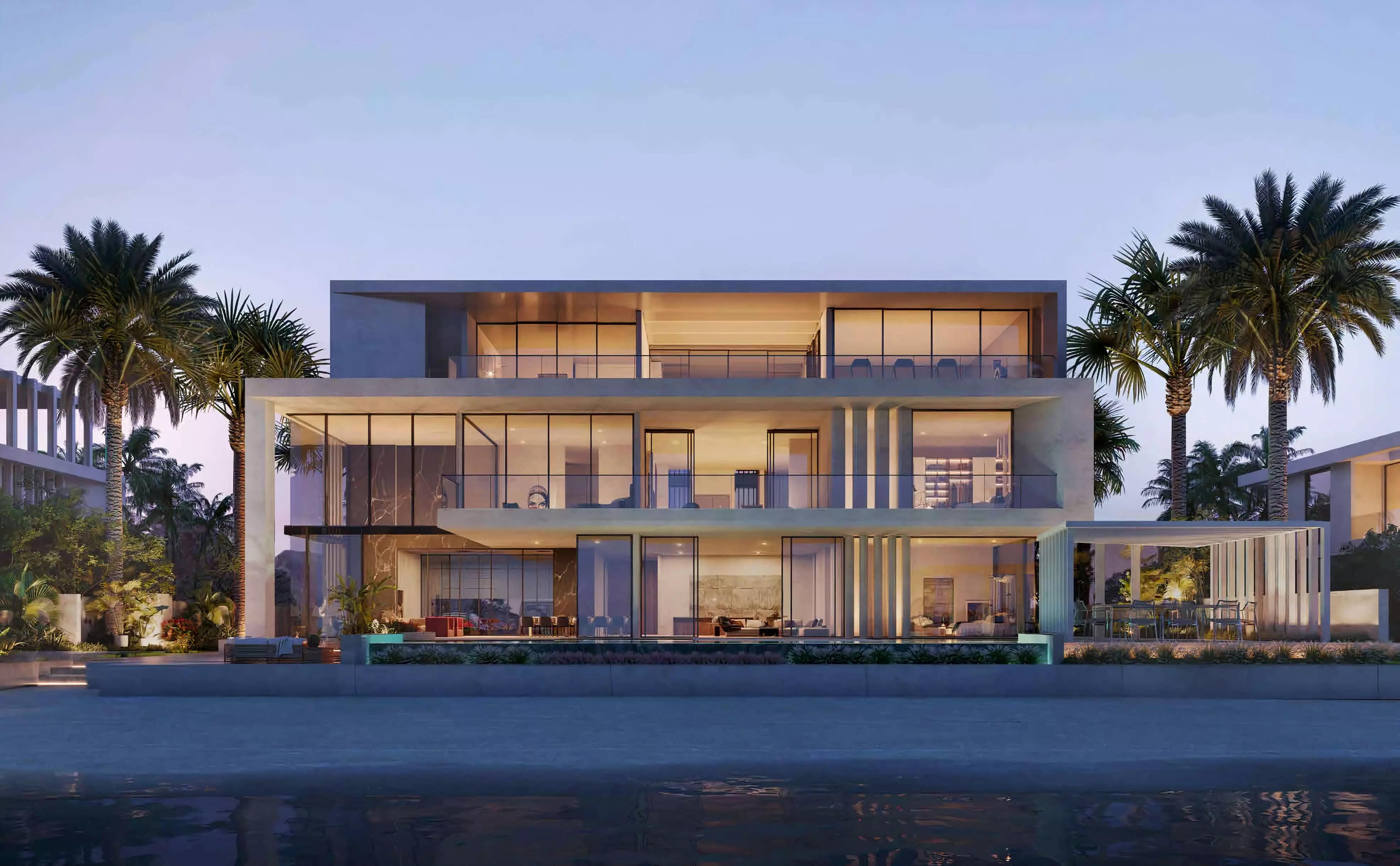 Palm Jebel Ali Frond I outdoor swimming pool area, Dubai