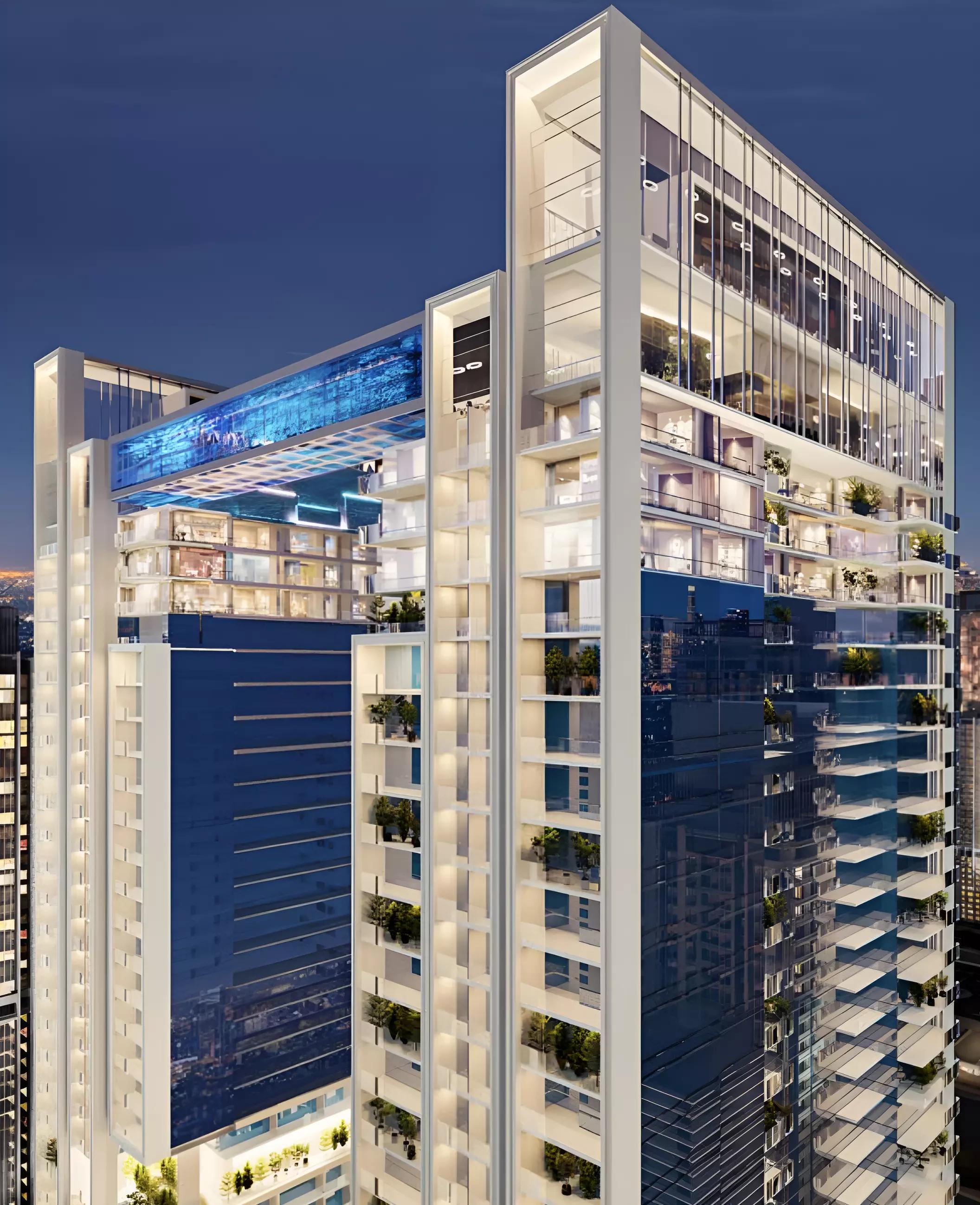 Viewz by Danube shared pool deck, Jumeirah Lake Towers, Dubai