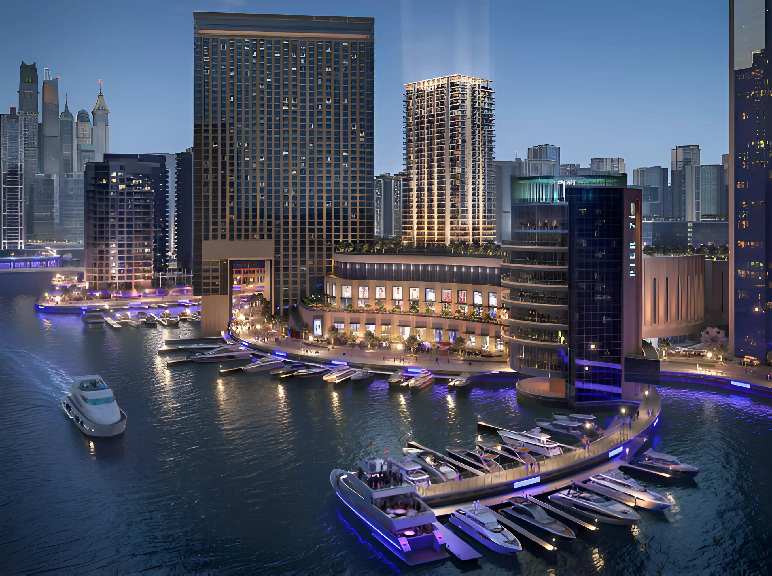 Marina Cove waterfront view near Dubai Marina canal