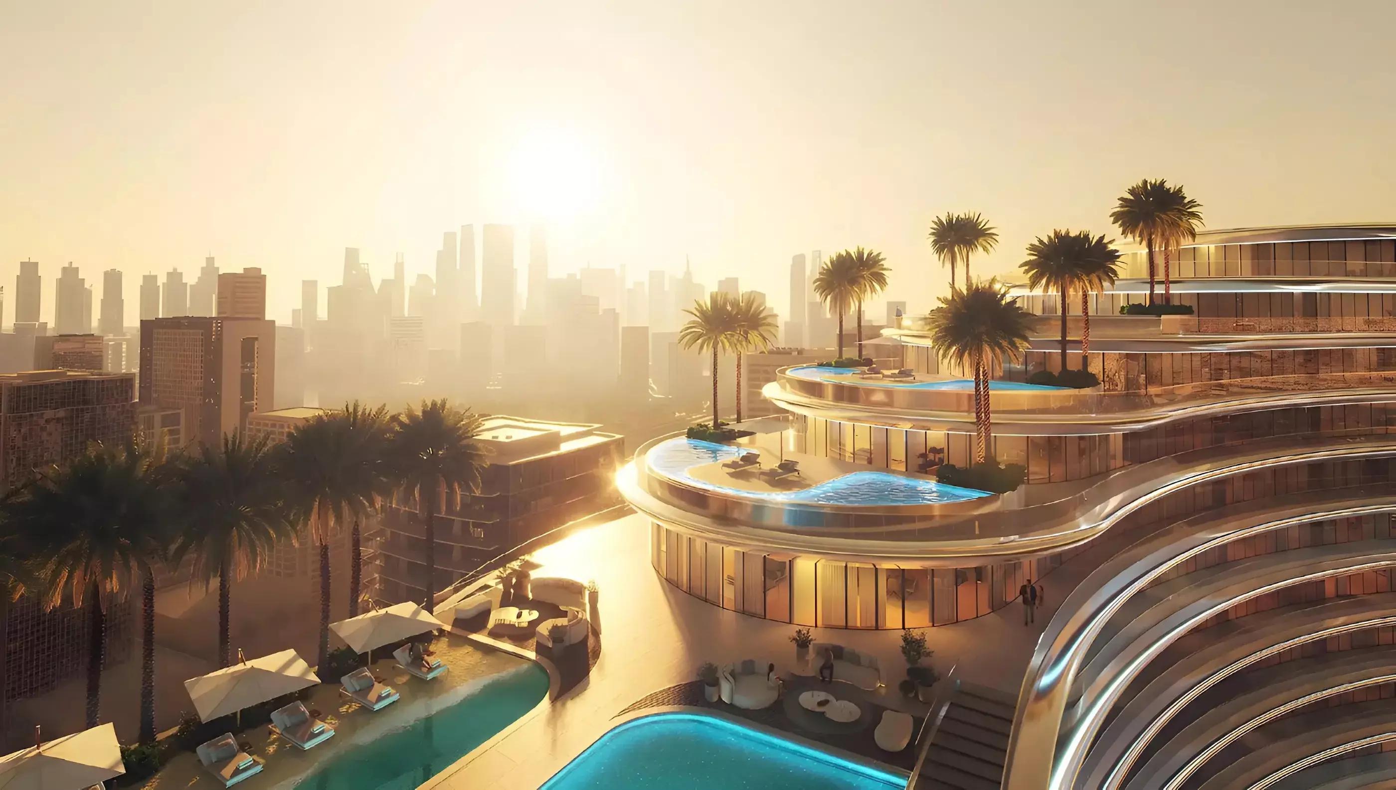 Binghatti Aquarise apartment interior finish, Business Bay, Dubai