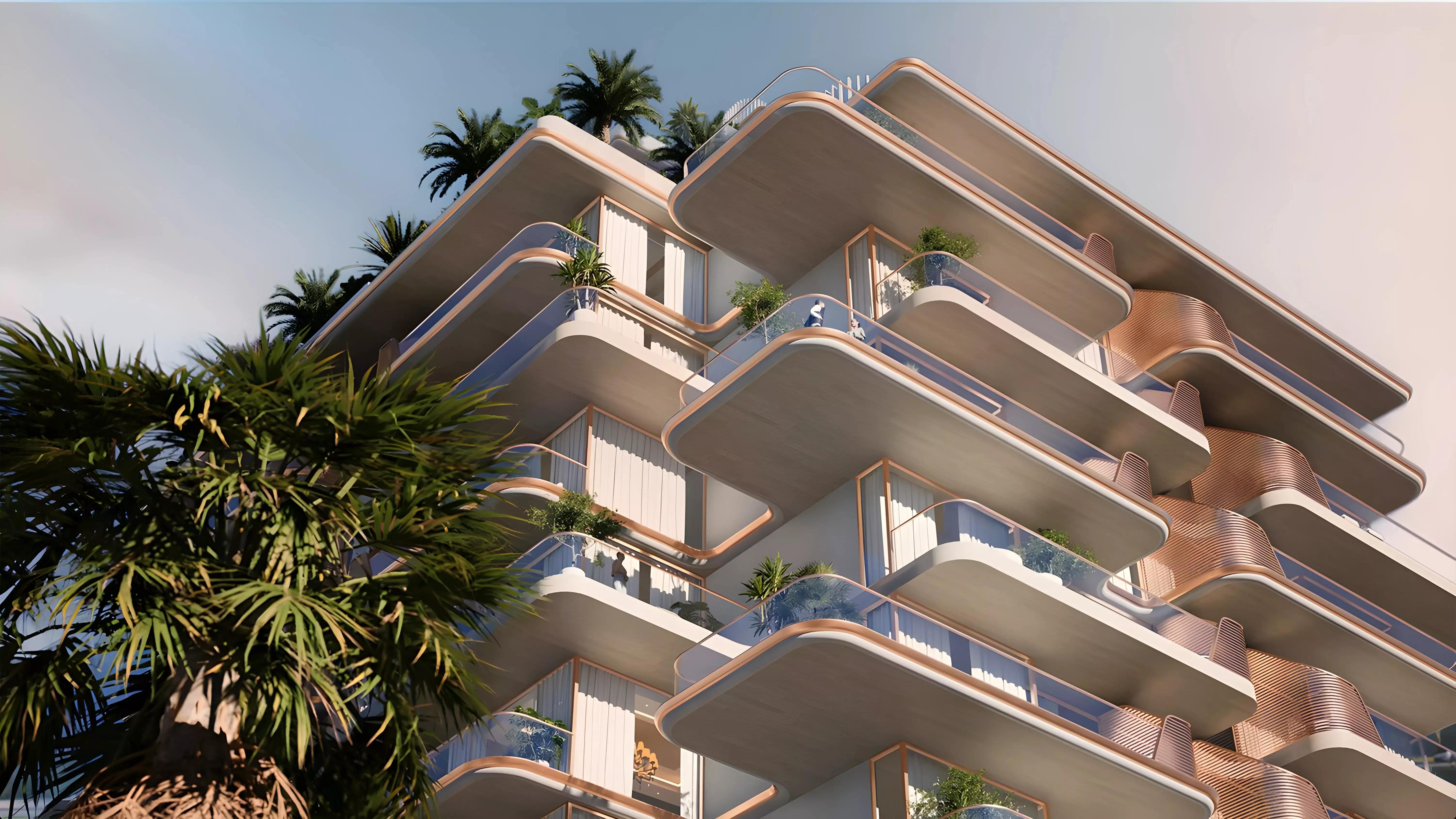 Sunset Bay Phase 3 exterior building facade, Dubai Islands