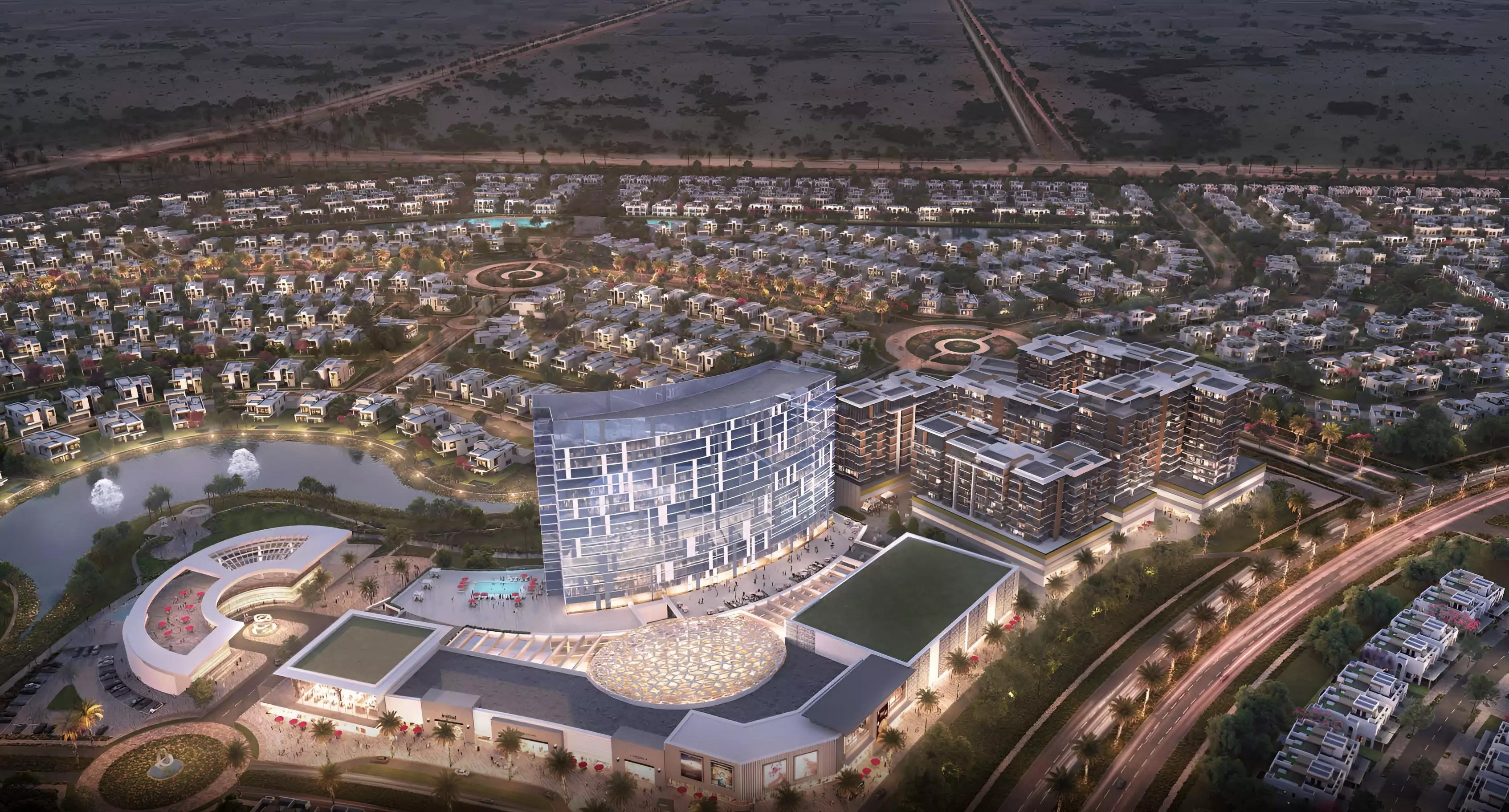 Hayat by Dubai South facade detail showing townhouse architecture, Dubai South