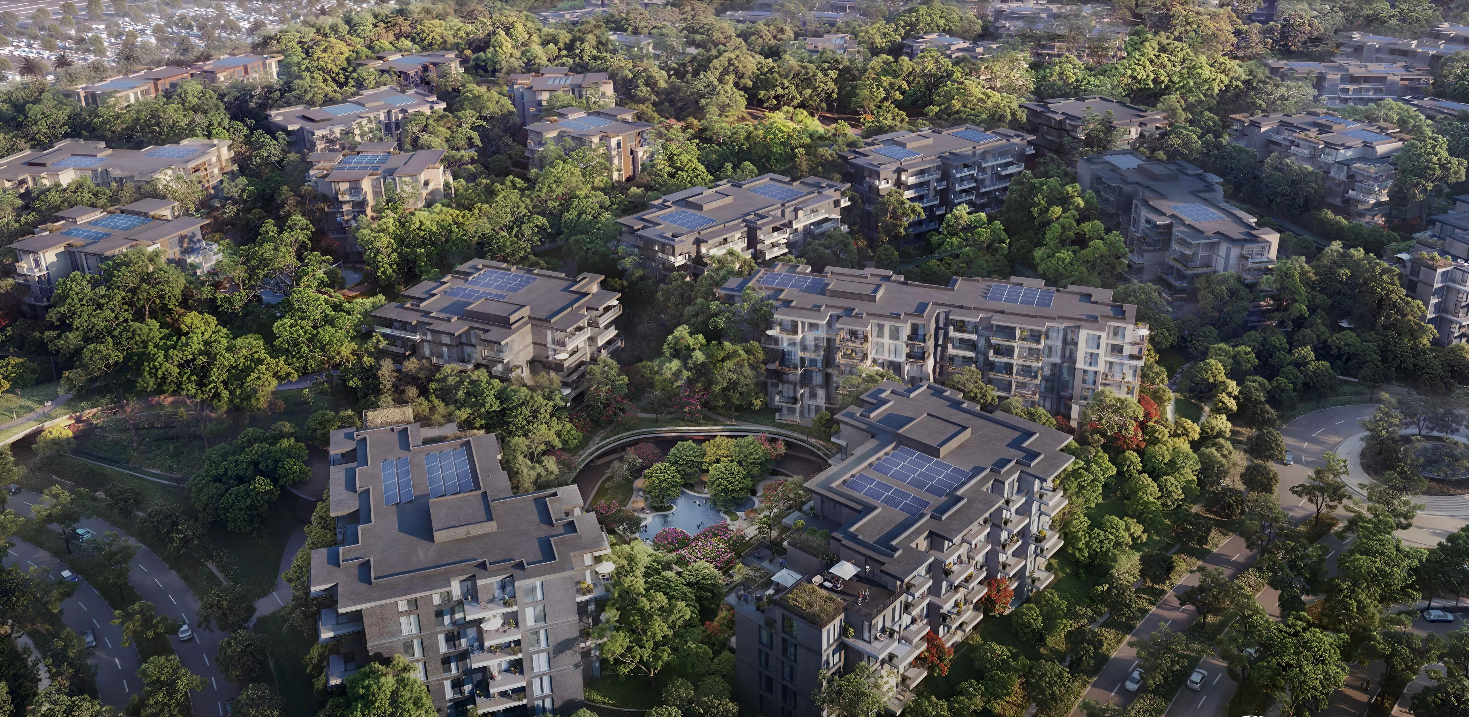 Cilia at Ghaf Woods exterior building facade, Dubai Land, Dubai