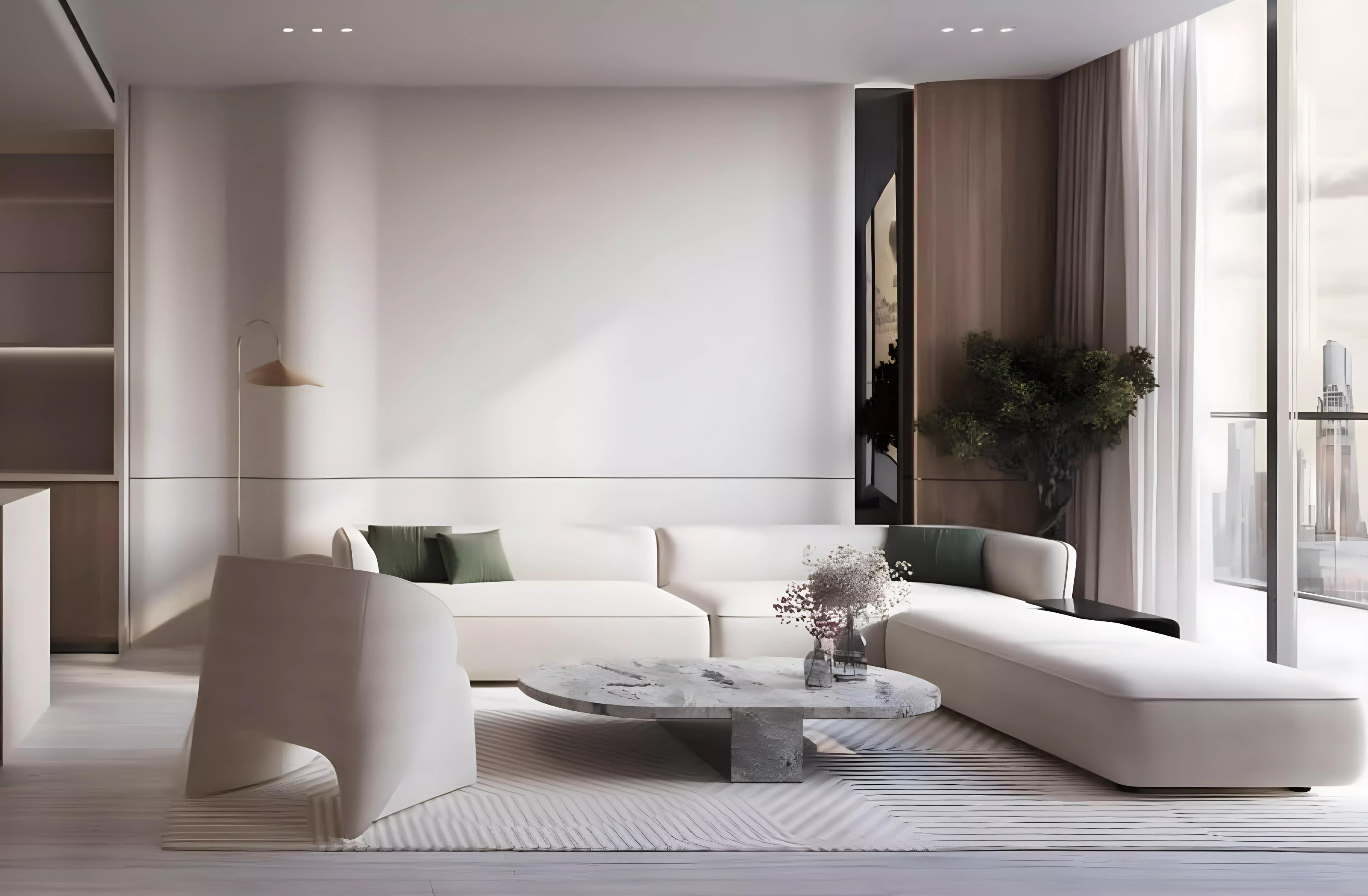 Binghatti Starlight interior apartment view, Al Jaddaf