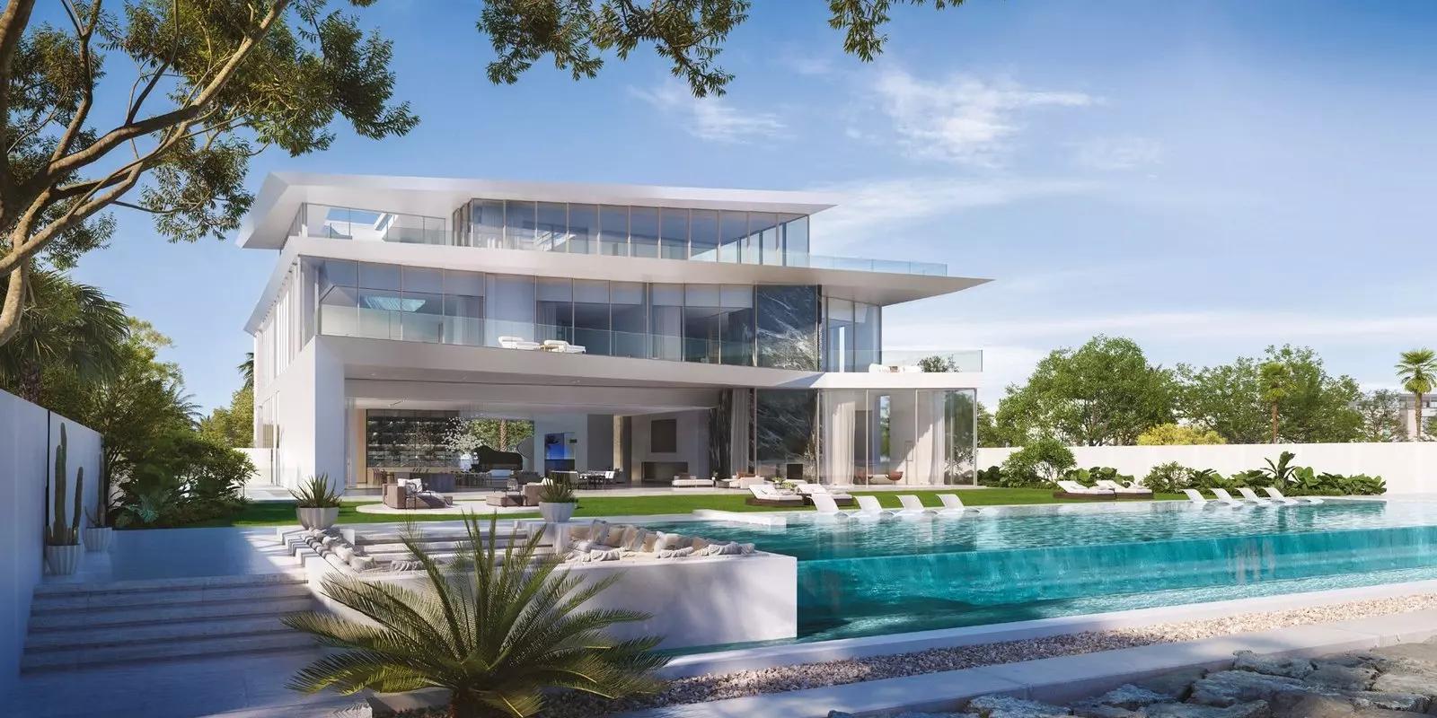 Ellington Villa Collection villa pool area, Palm Jumeirah