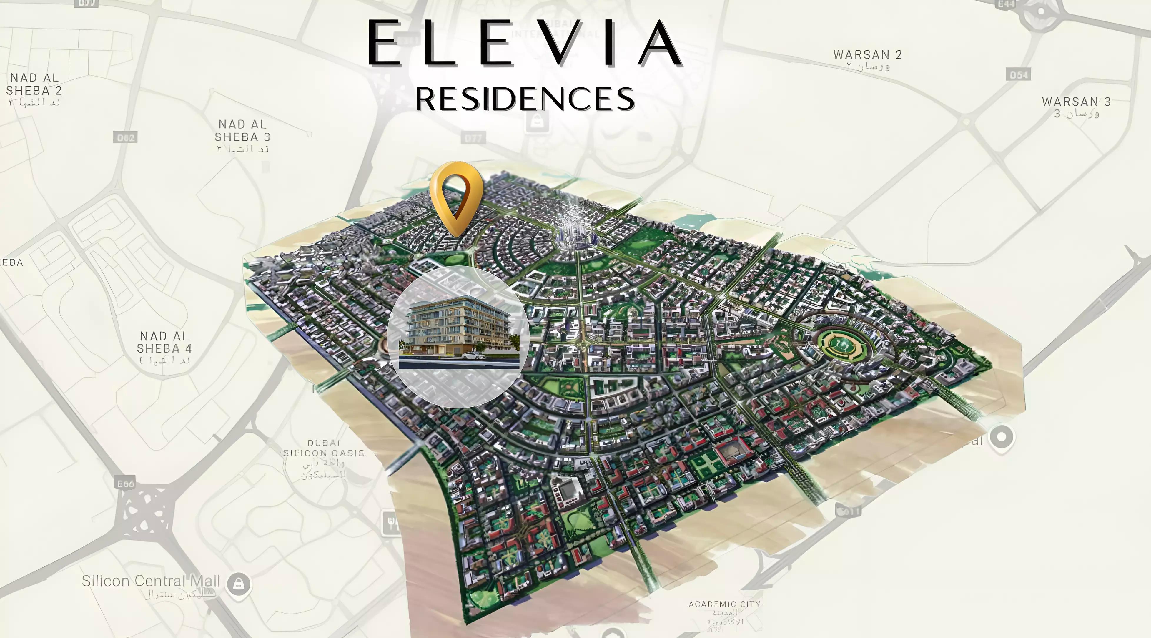 Elevia Residences Phase 2 master plan layout, Al Warsan, Dubai