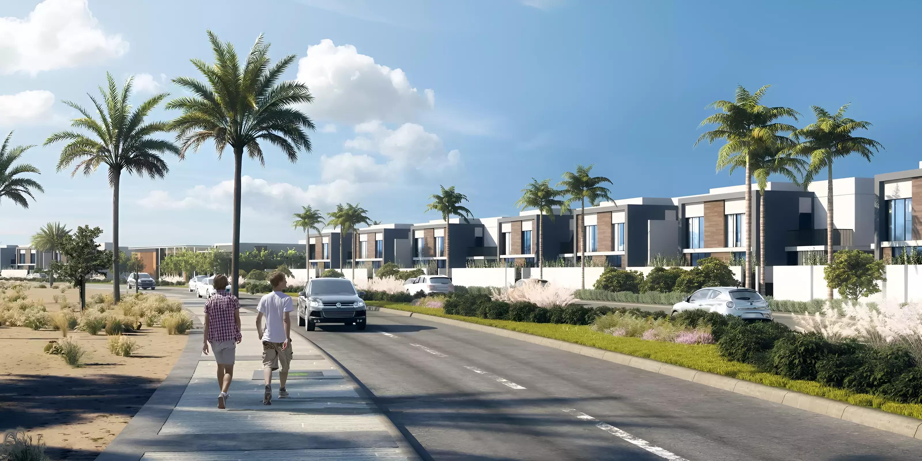The Pulse Villas exterior view, Dubai South, Dubai