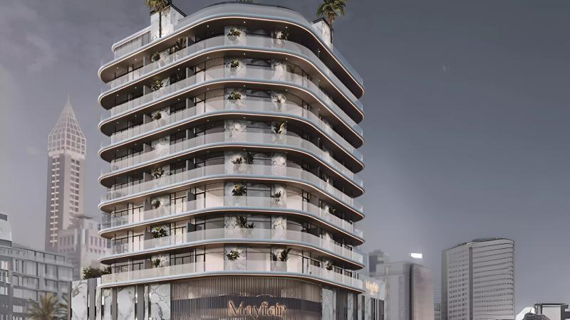 Mayfair Gardens exterior facade view, Al Satwa, Dubai