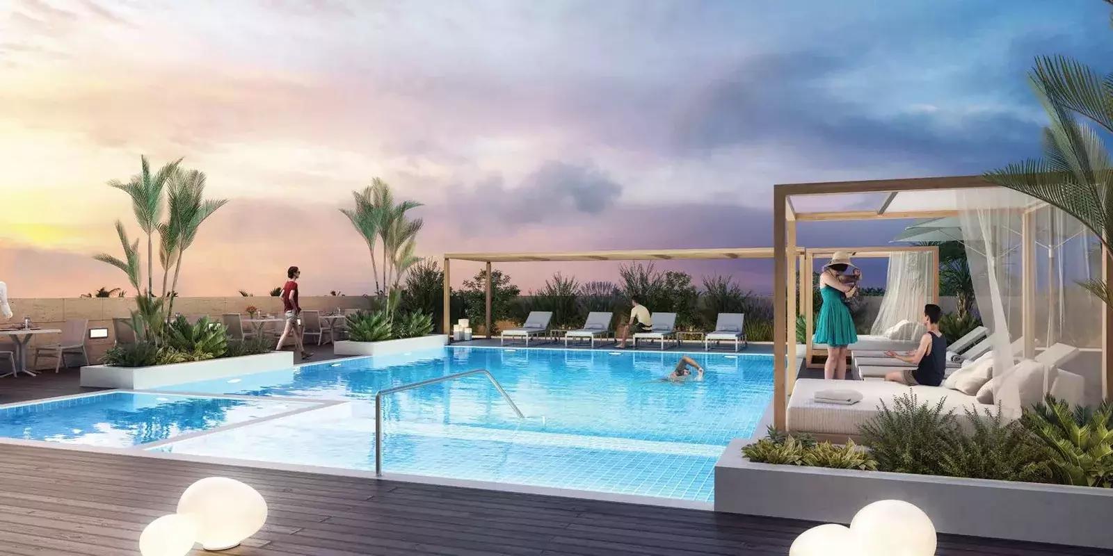 Living room with balcony access, Belgravia Heights Phase 2, Dubai