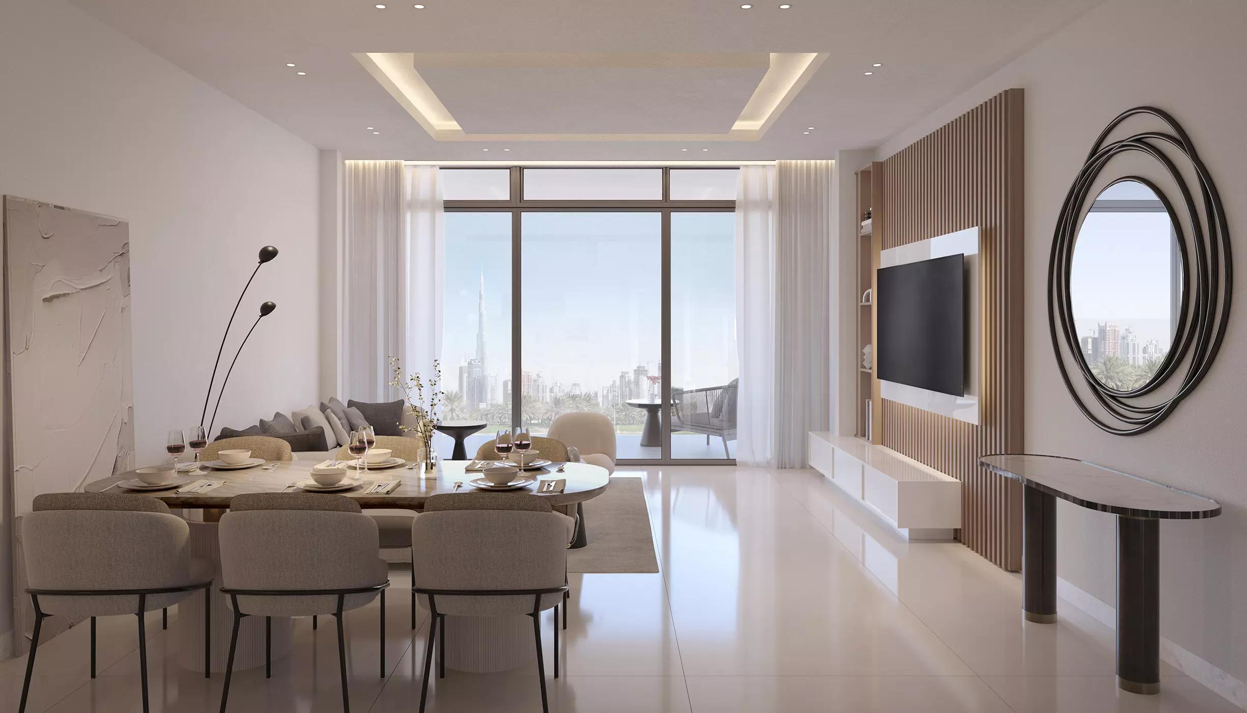 Skyhills Residences bedroom interior, Dubai Science Park