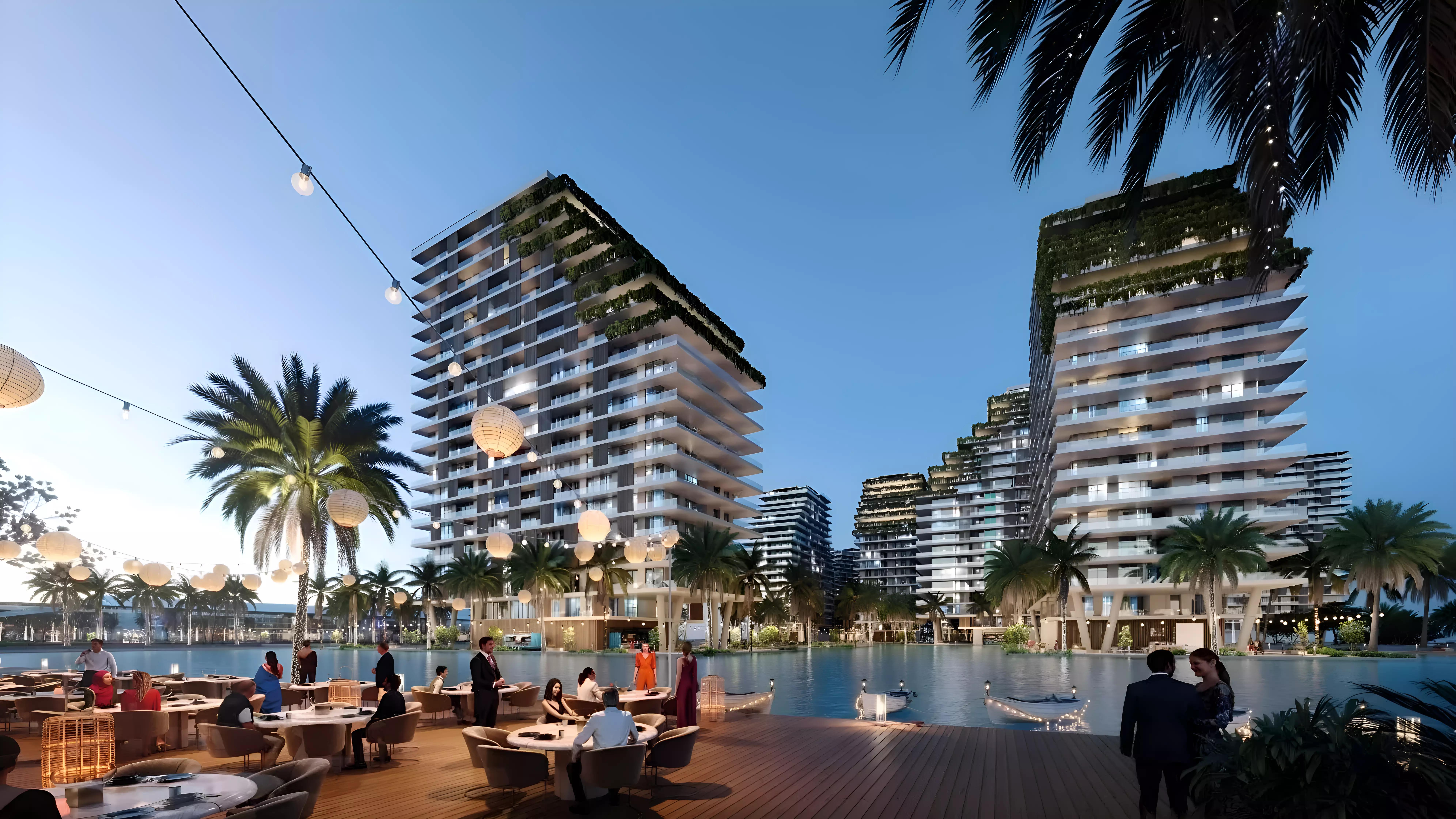 Azizi Venice 9 exterior facade, Dubai South