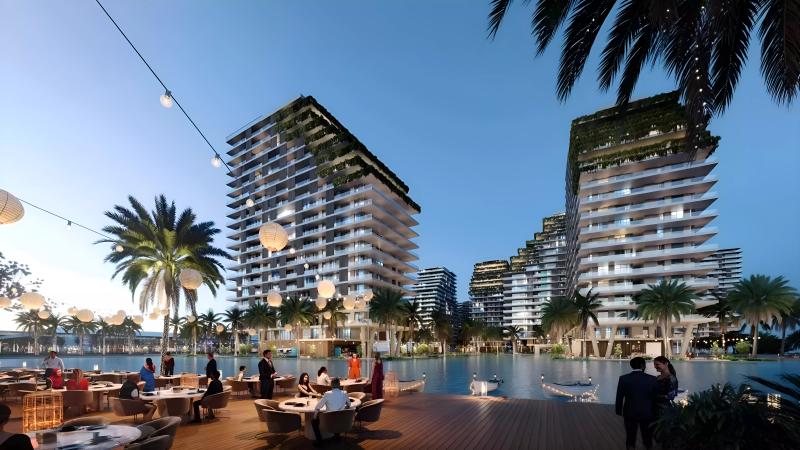 Azizi Venice 9 exterior facade, Dubai South