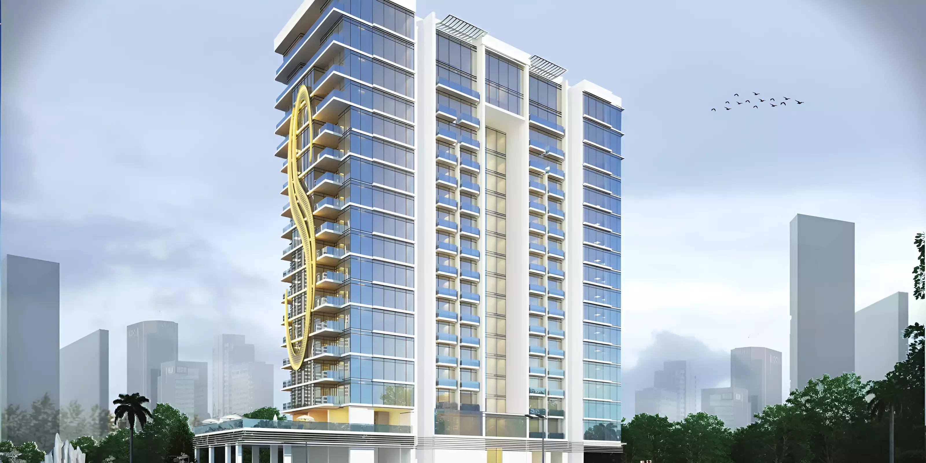 Royal Regency apartment building exterior view, Business Bay, Dubai