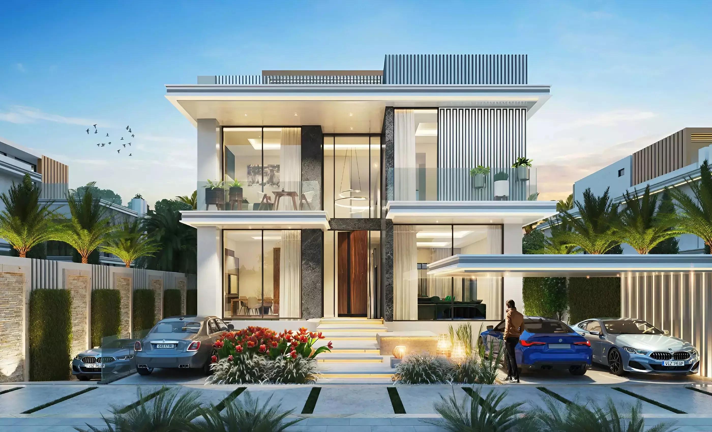 DAMAC Islands 2 master plan with lagoons and island clusters, Dubai Land