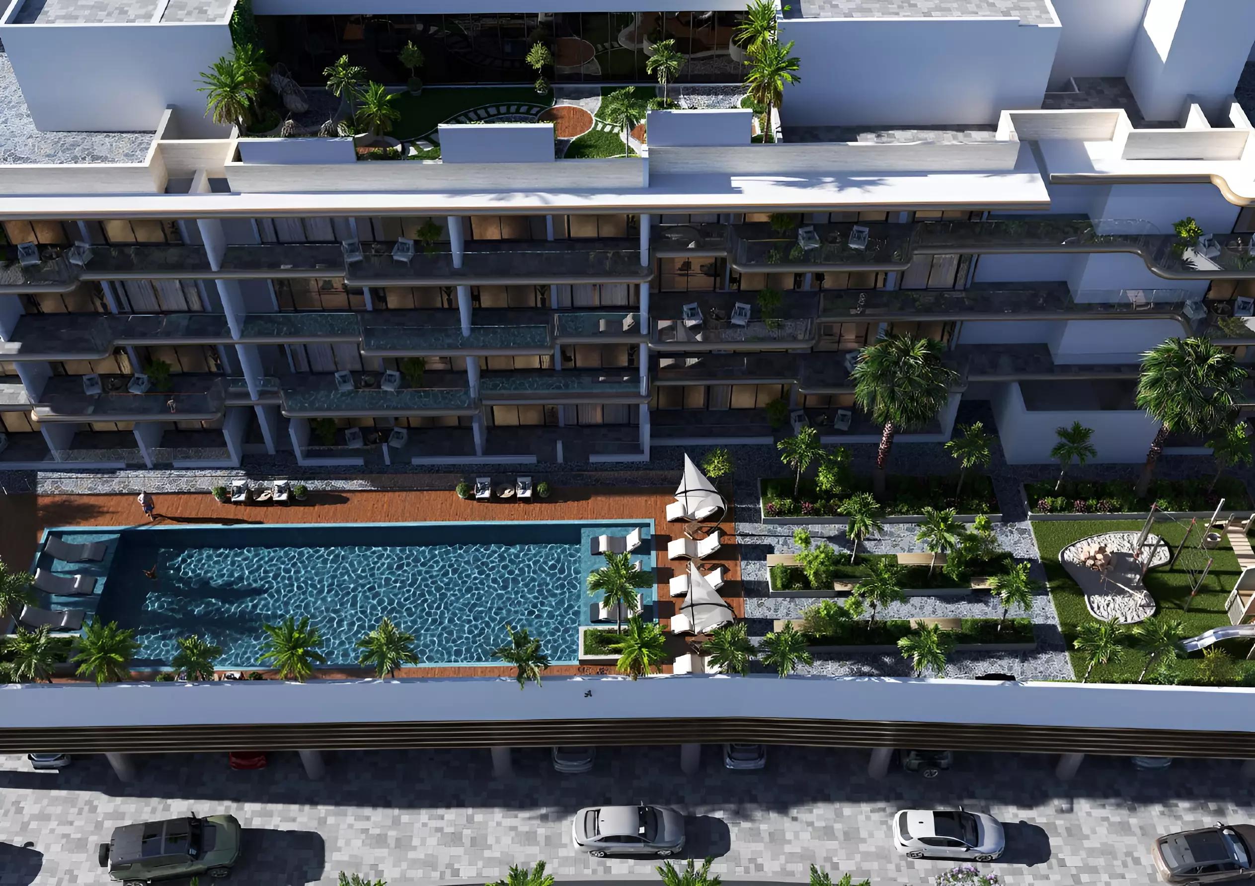 Coventry Gardens building elevation, DLRC, Dubai