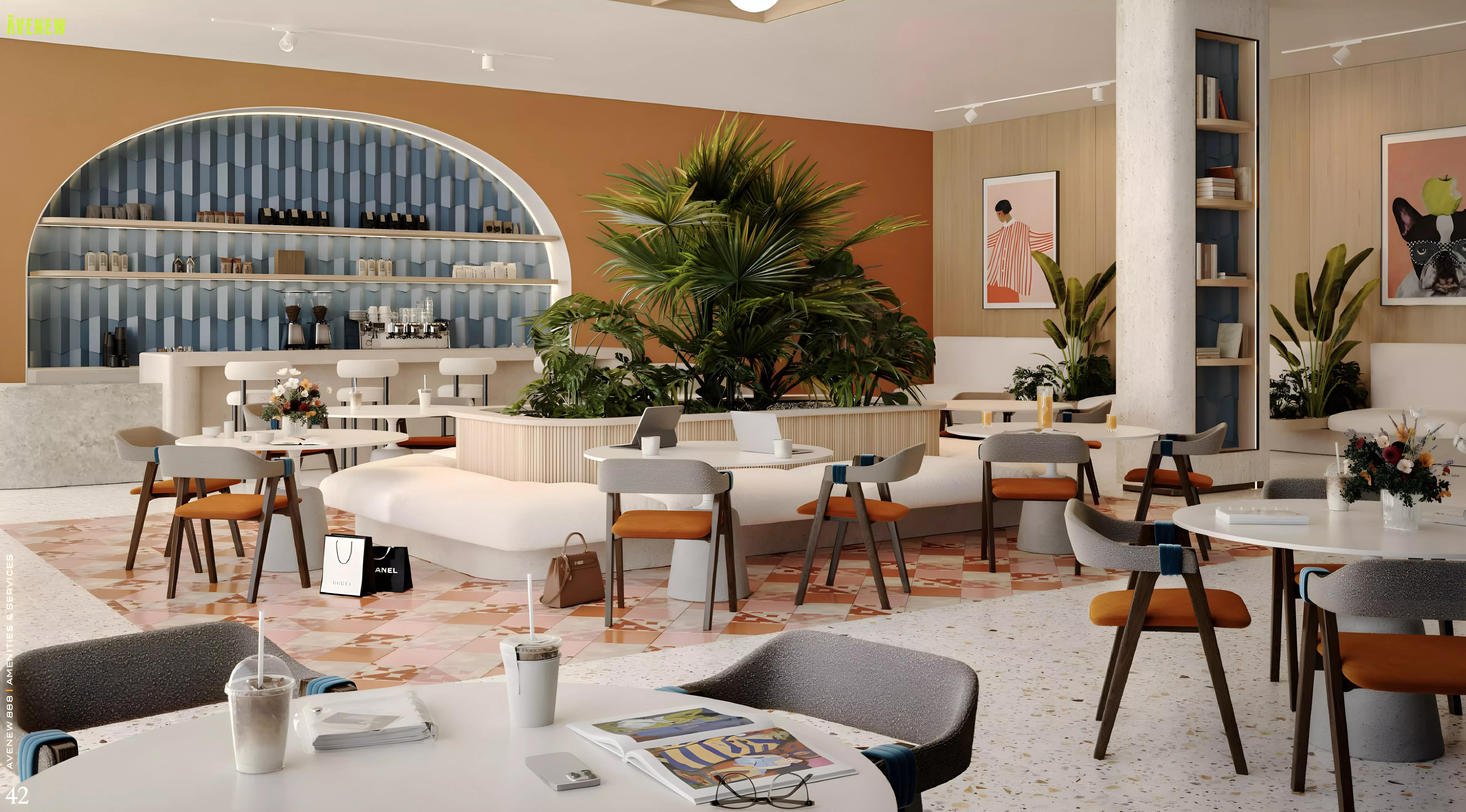 Loom at AVENEW 888 apartment interior living space, Dubai South, Dubai