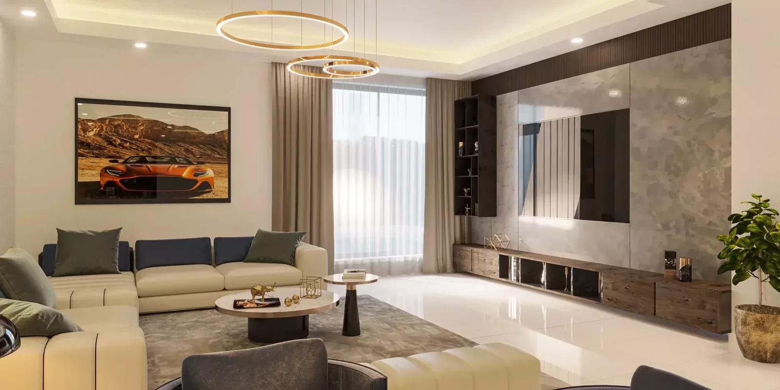 Viewz Phase 2 by Danube apartment interior living space, Dubai