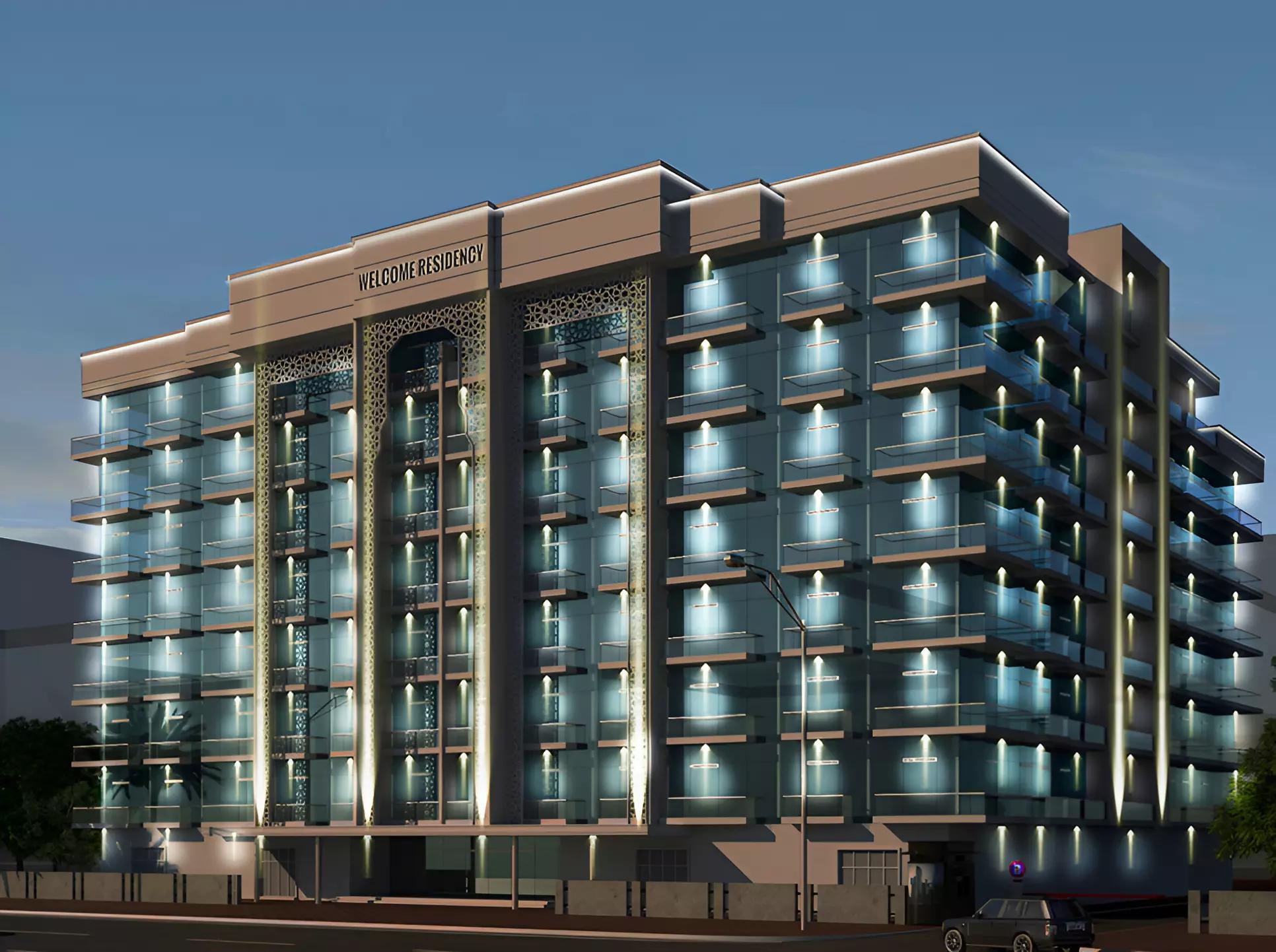 Interior common area or amenity space at Welcome Residency, Arjan, Dubai