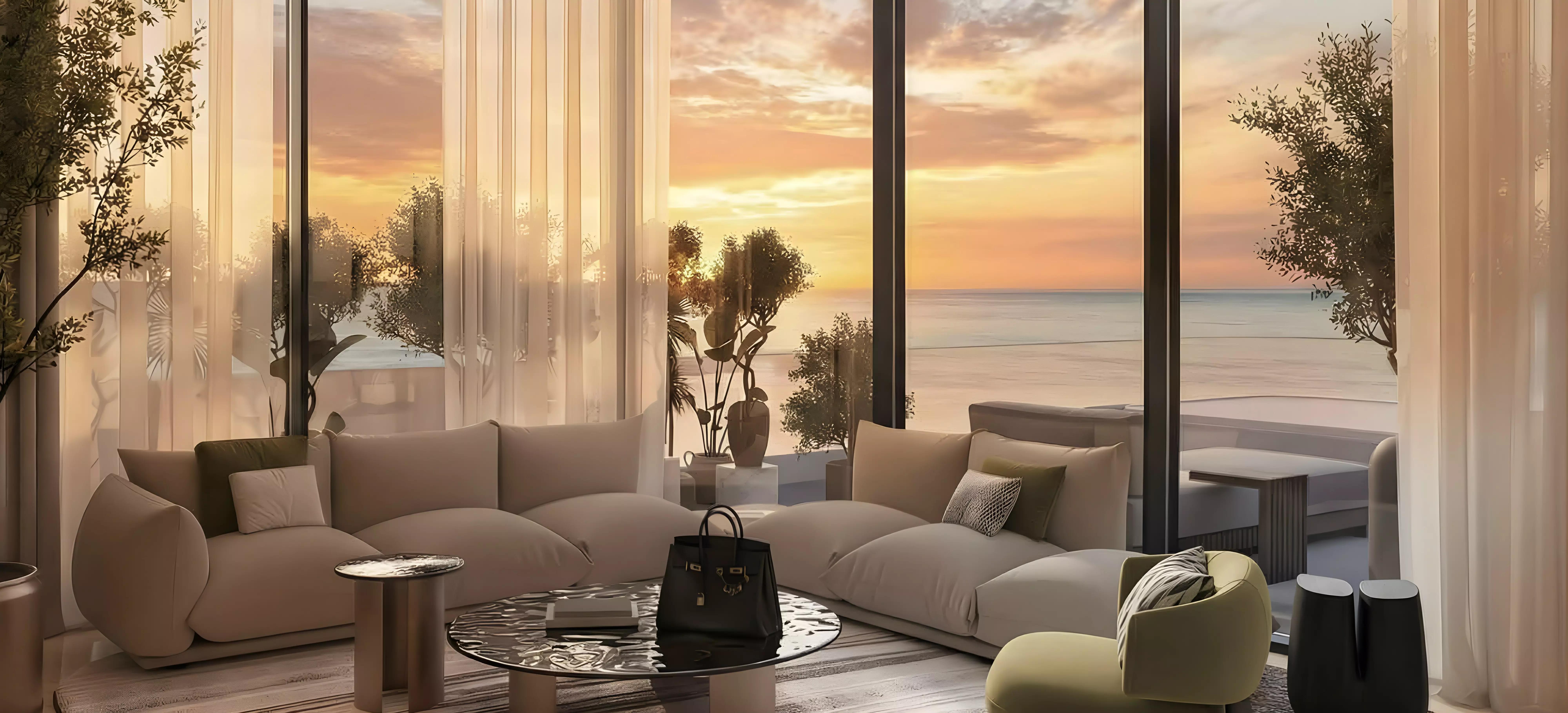 Treppan Living Prive interior living space, Dubai Islands