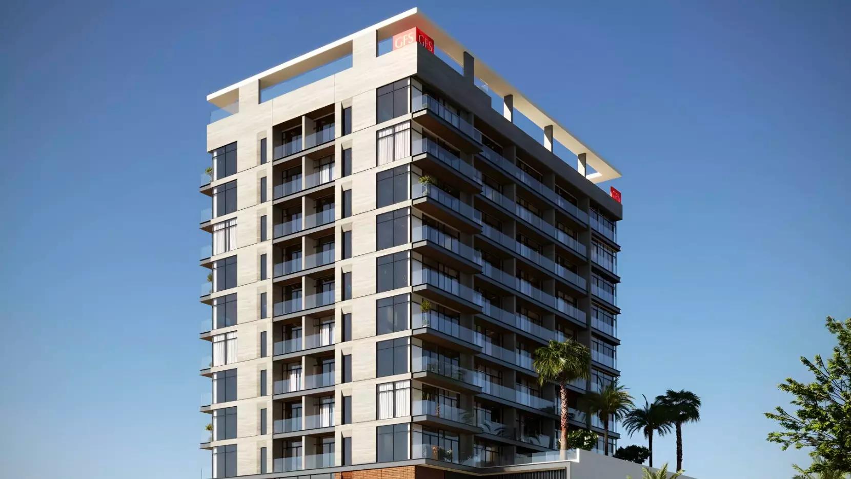 Coventry Place apartment interior living space, Dubai Production City