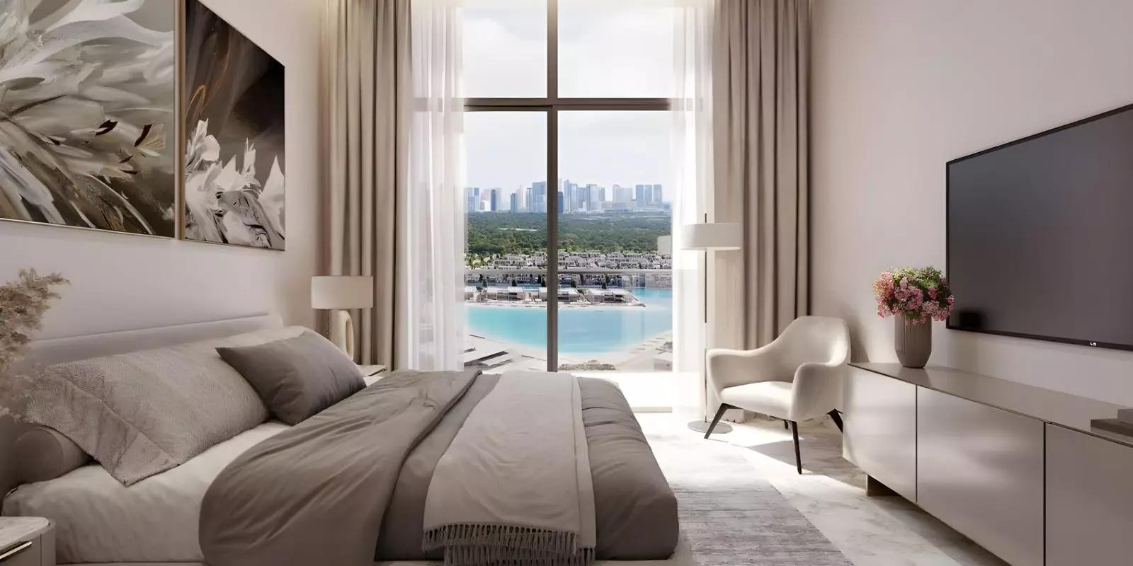 Amenity deck at 340 Riverside Crescent, Sobha Hartland II, Bukadra