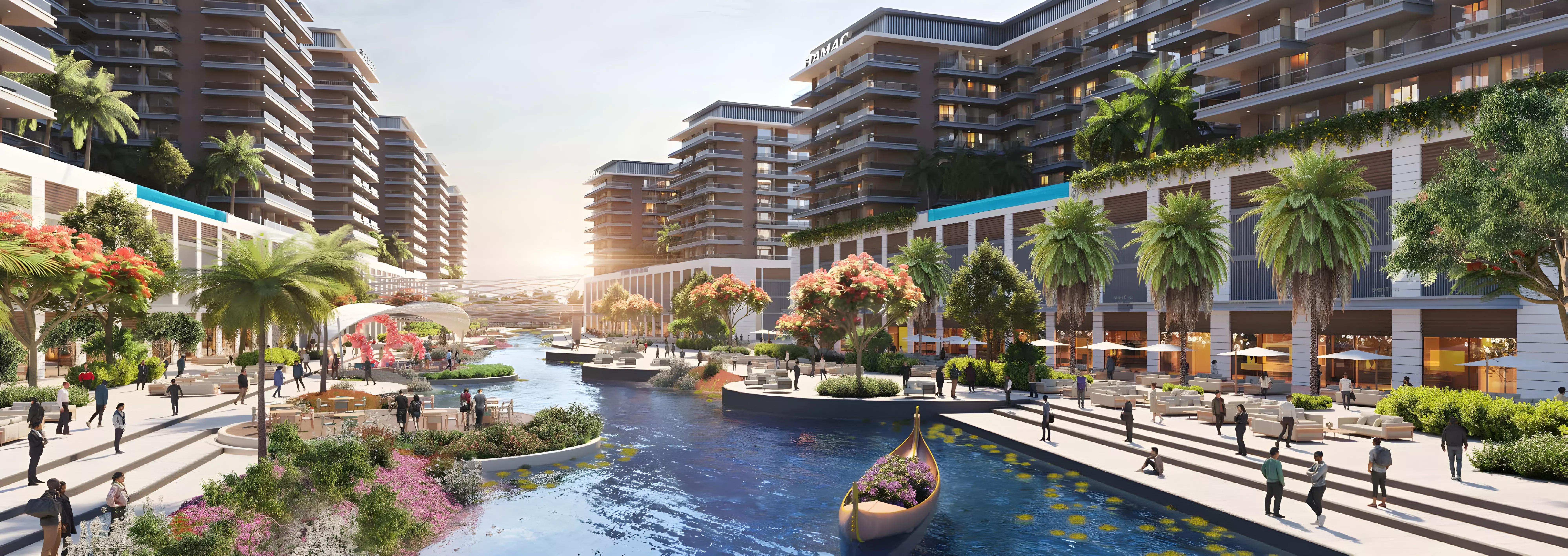 Damac Riverside Views Royal 1 apartment interior living space, DIP 2, Dubai