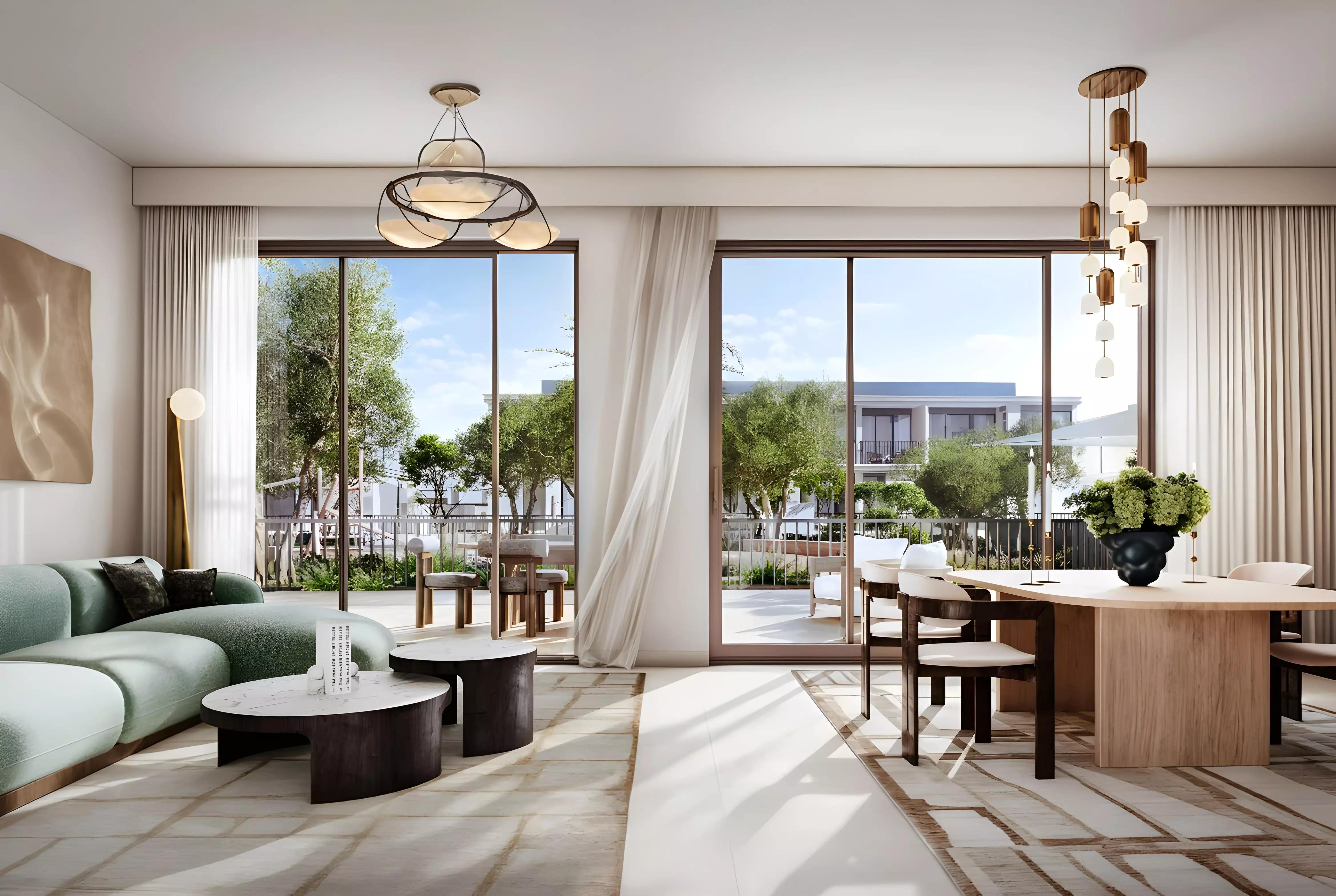 Greenville Phase 2 townhouse row street view, Emaar South, Dubai