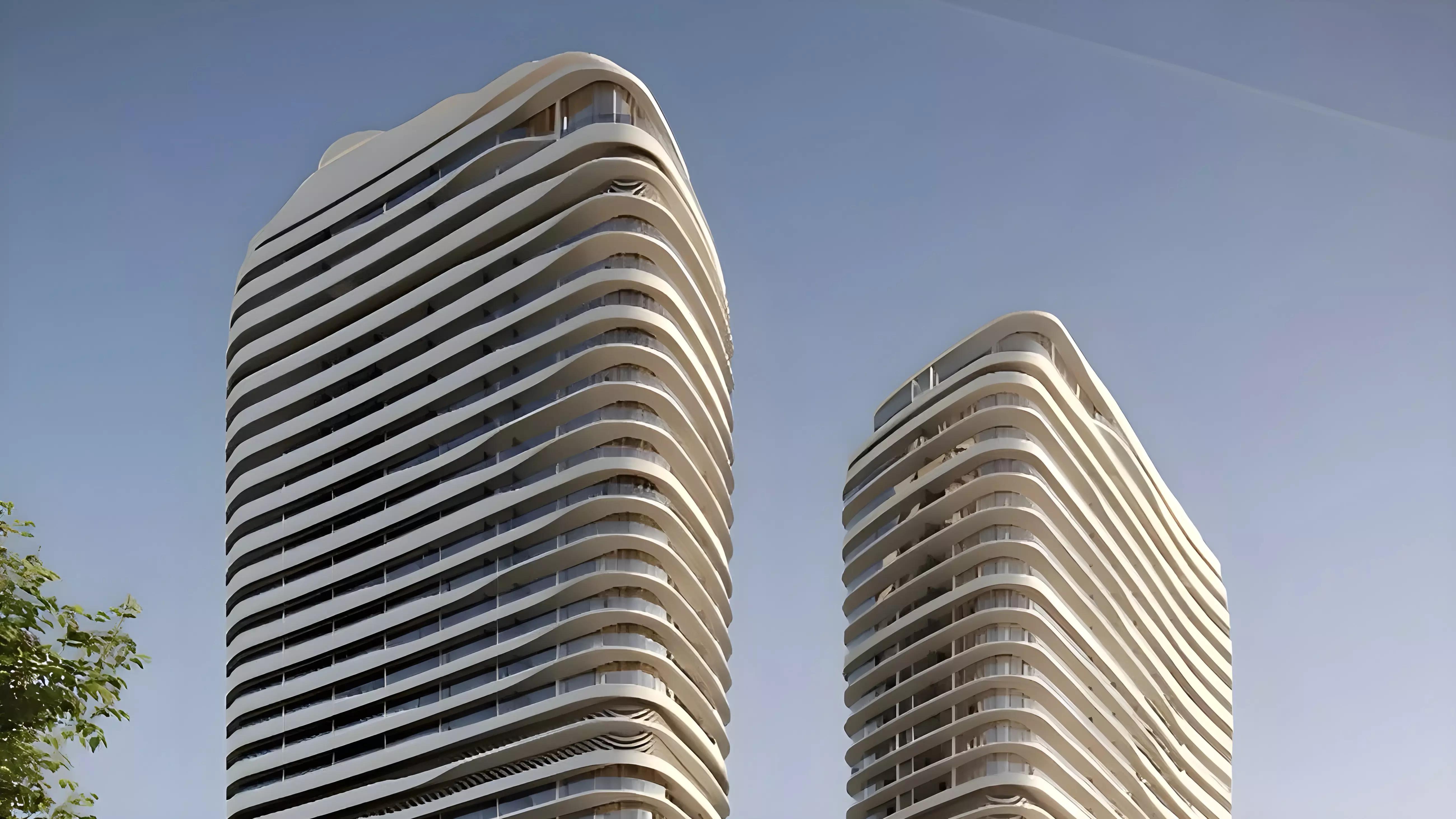 SAAS Hills exterior residential building facade in Dubai Science Park