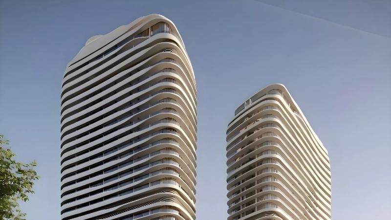 SAAS Hills exterior residential building facade in Dubai Science Park