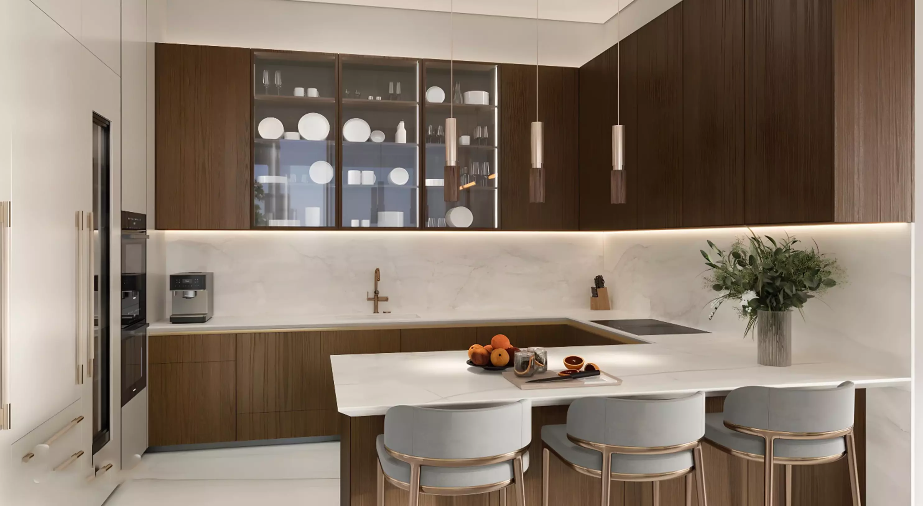 Gymnasium interior at Fairmont Residences Solara Tower