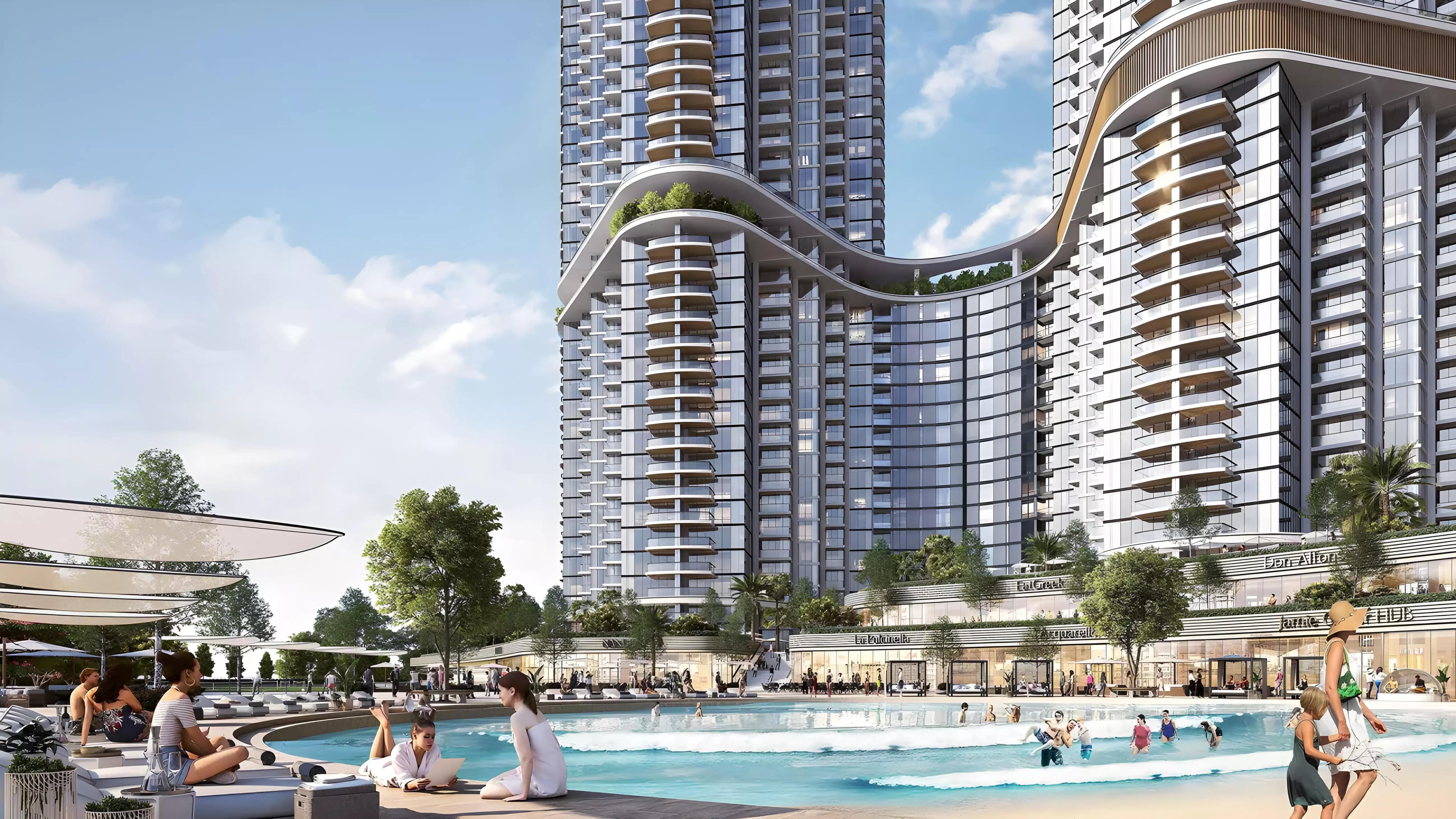 Skyscape amenity area or pool deck, Sobha Hartland II, Dubai