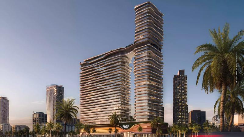 One Sky Park exterior tower view, Jumeirah Village Circle, Dubai