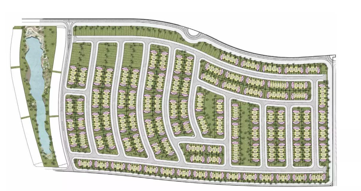 Ibiza masterplan layout within DAMAC Lagoons, Dubai