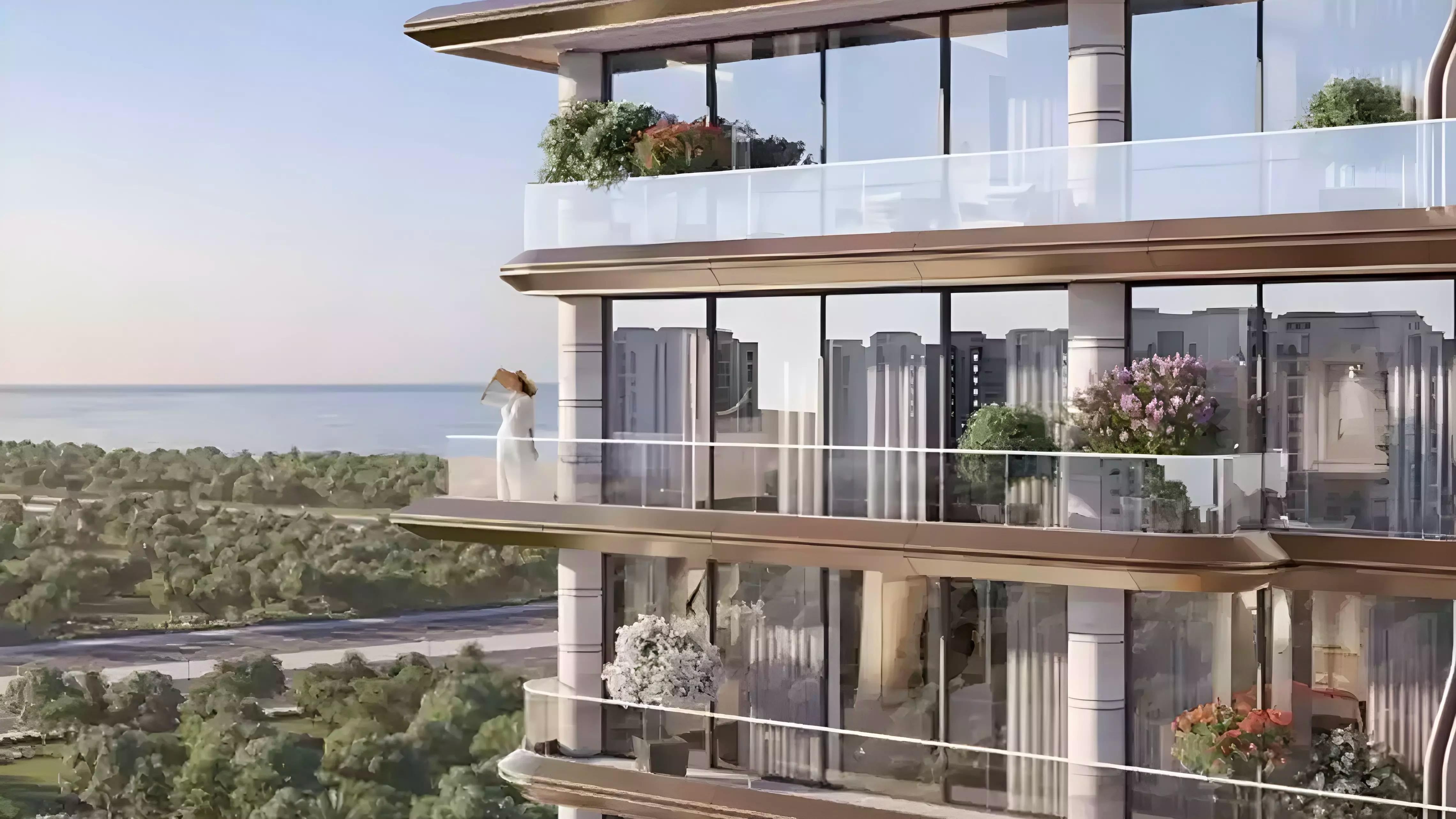 241 Waterside apartment building exterior render, Dubai Islands, Dubai