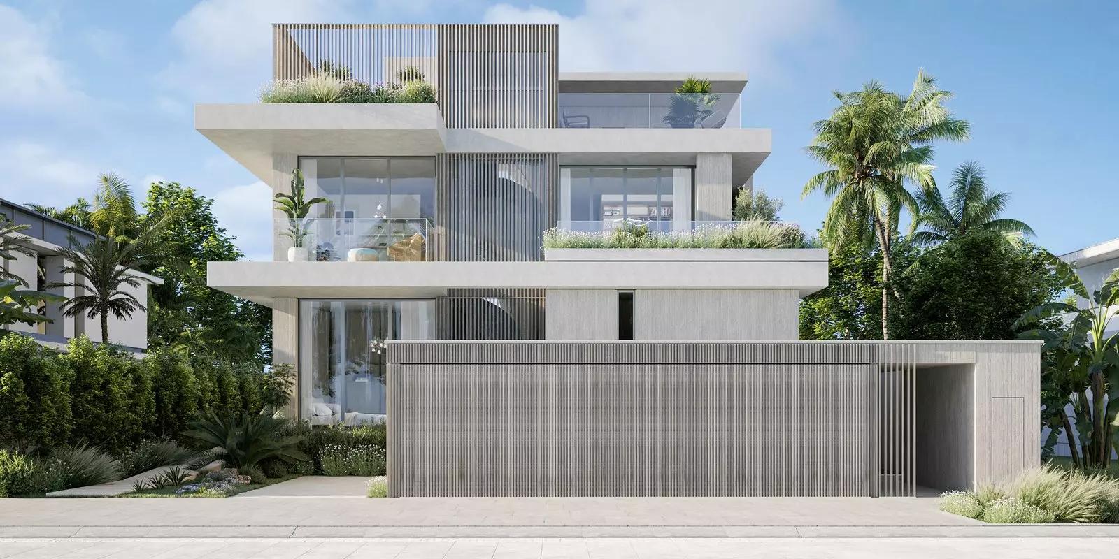 Bay Villas rooftop or outdoor terrace view, Dubai Islands