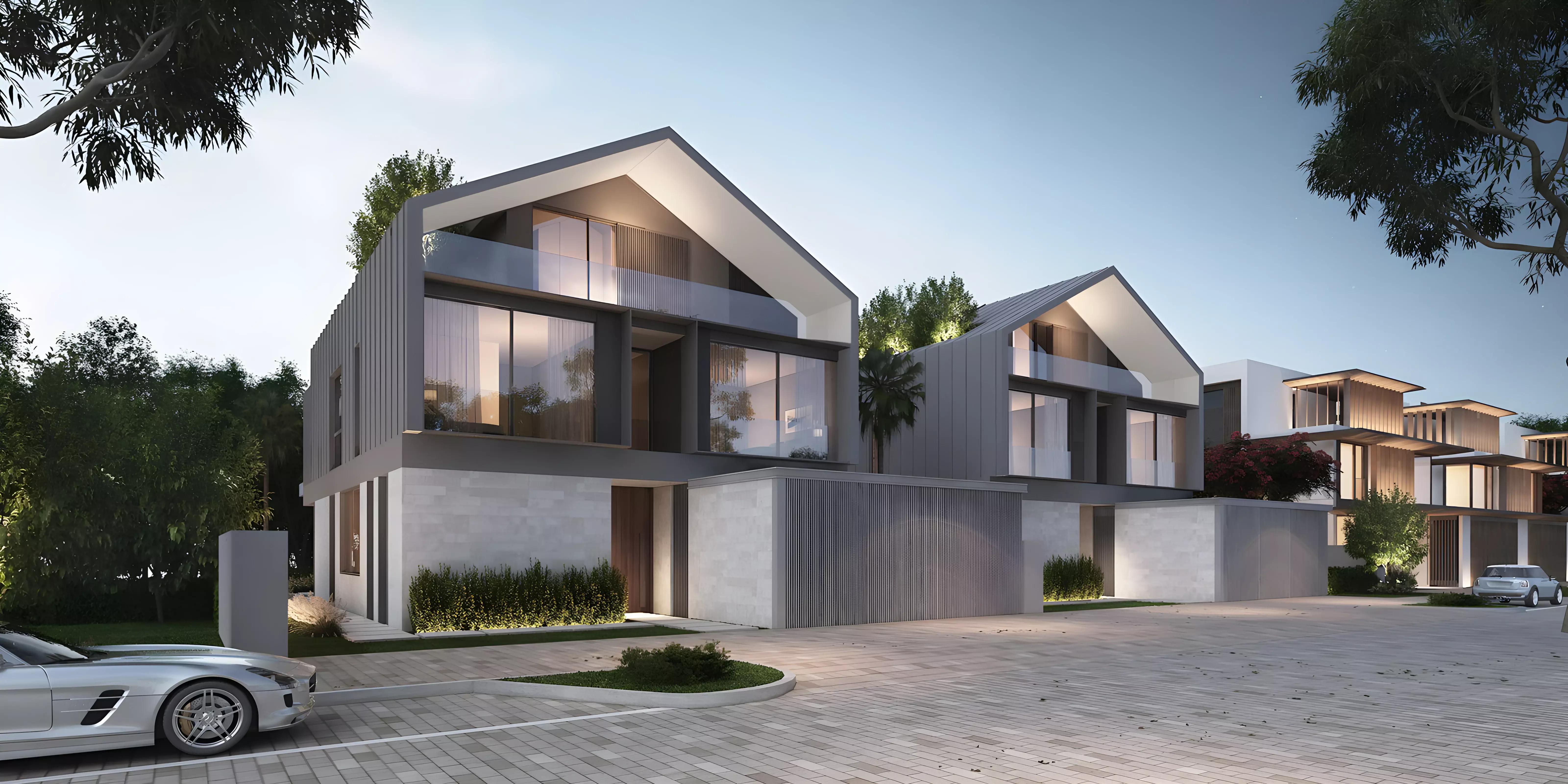 Nad Al Sheba Gardens villa exterior with landscaped frontage, Nad Al Sheba, Dubai