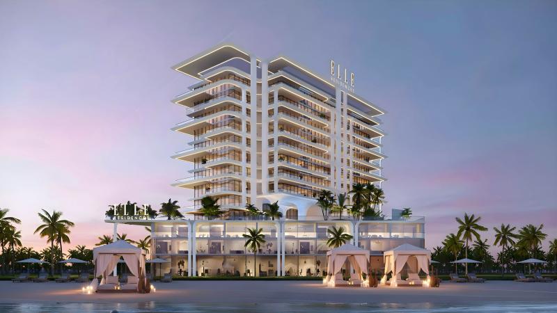 Elle Residences exterior facade view, Dubai Islands