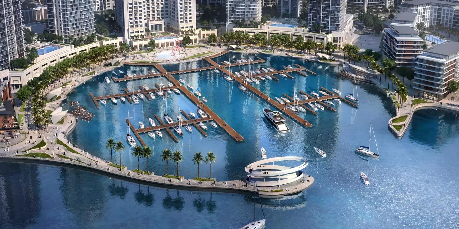 Address Harbour Point apartment interior living area, Emaar