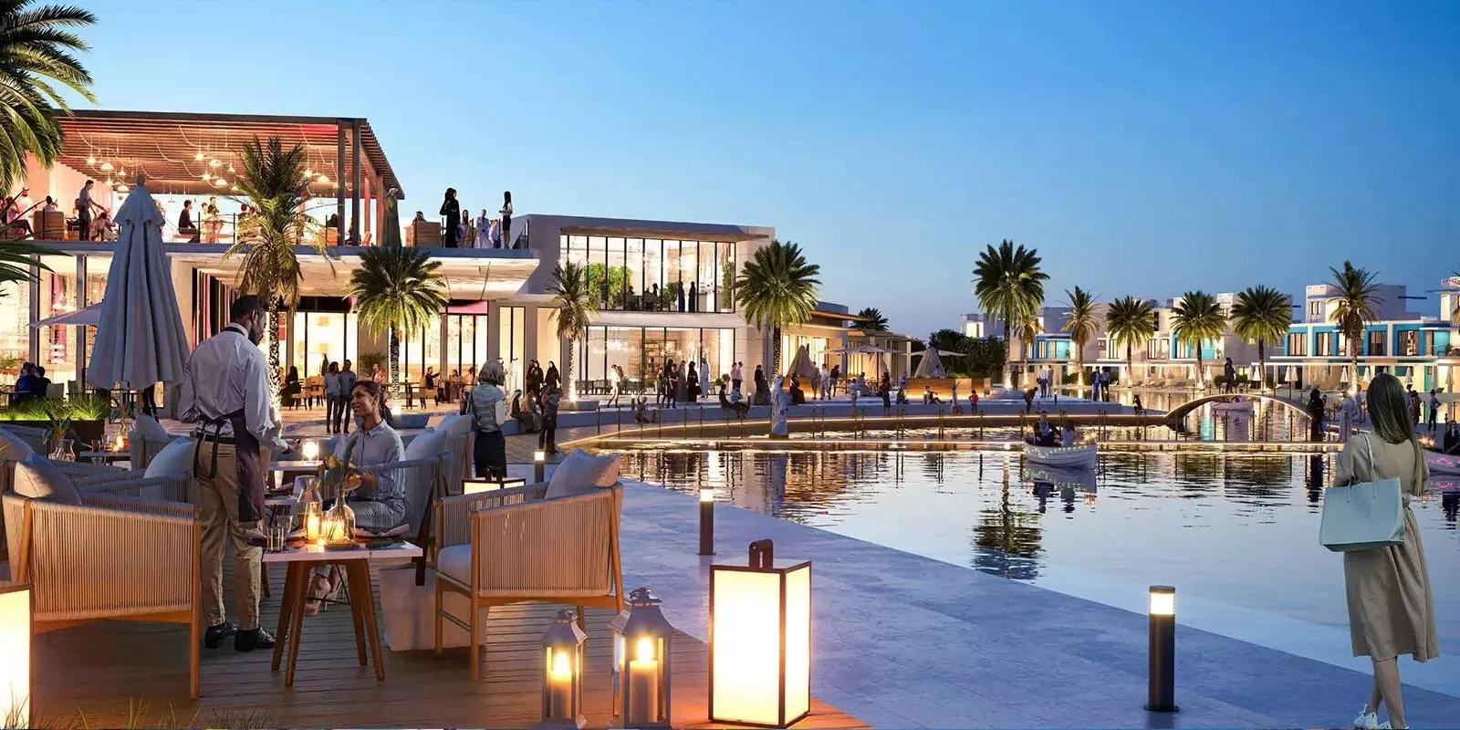 Nice Phase 2 townhouse exterior at DAMAC Lagoons, Dubai