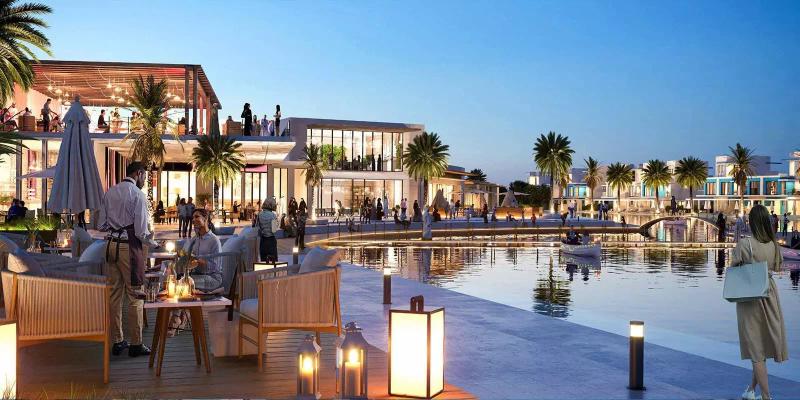 Nice Phase 2 townhouse exterior at DAMAC Lagoons, Dubai