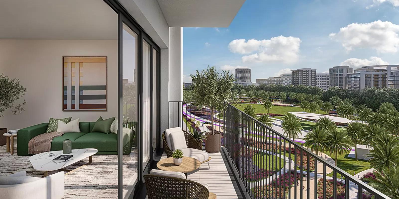 Park Horizon apartment interior living space, Dubai Hills Estate, Dubai