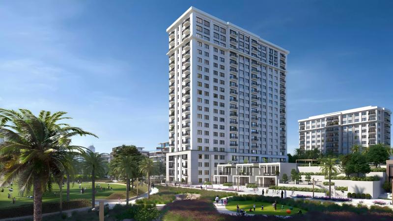 Park Field exterior facade at Dubai Hills Estate, Dubai