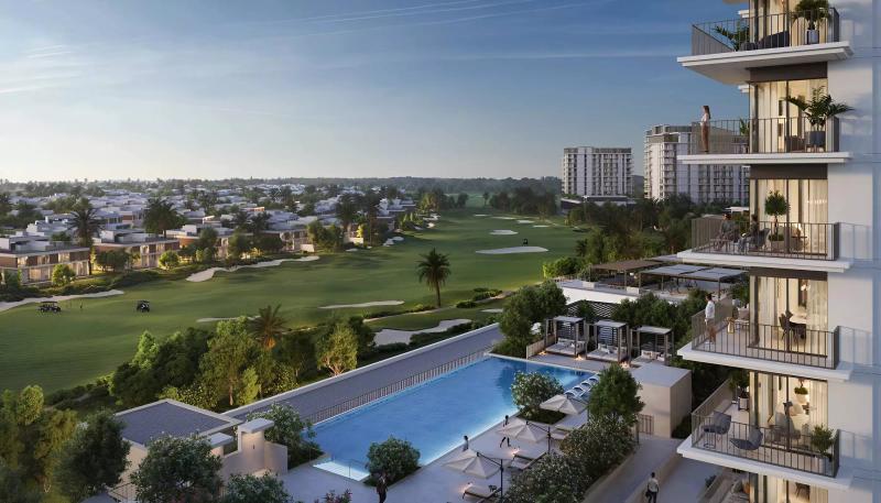 Golf Verge exterior facade view, Emaar South, Dubai South