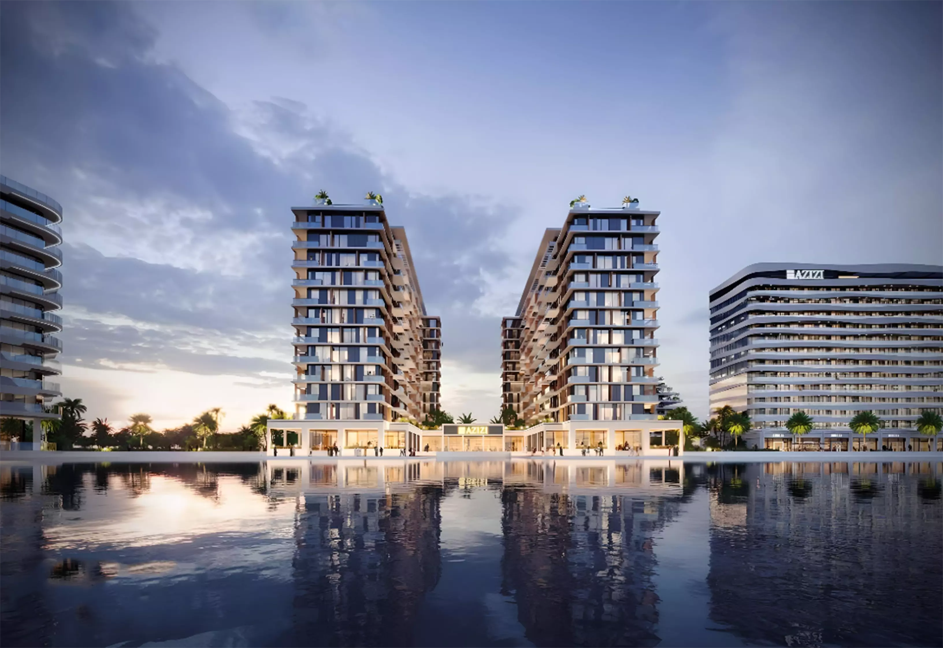 Azizi Venice 14 amenity area, Azizi Venice, Dubai South