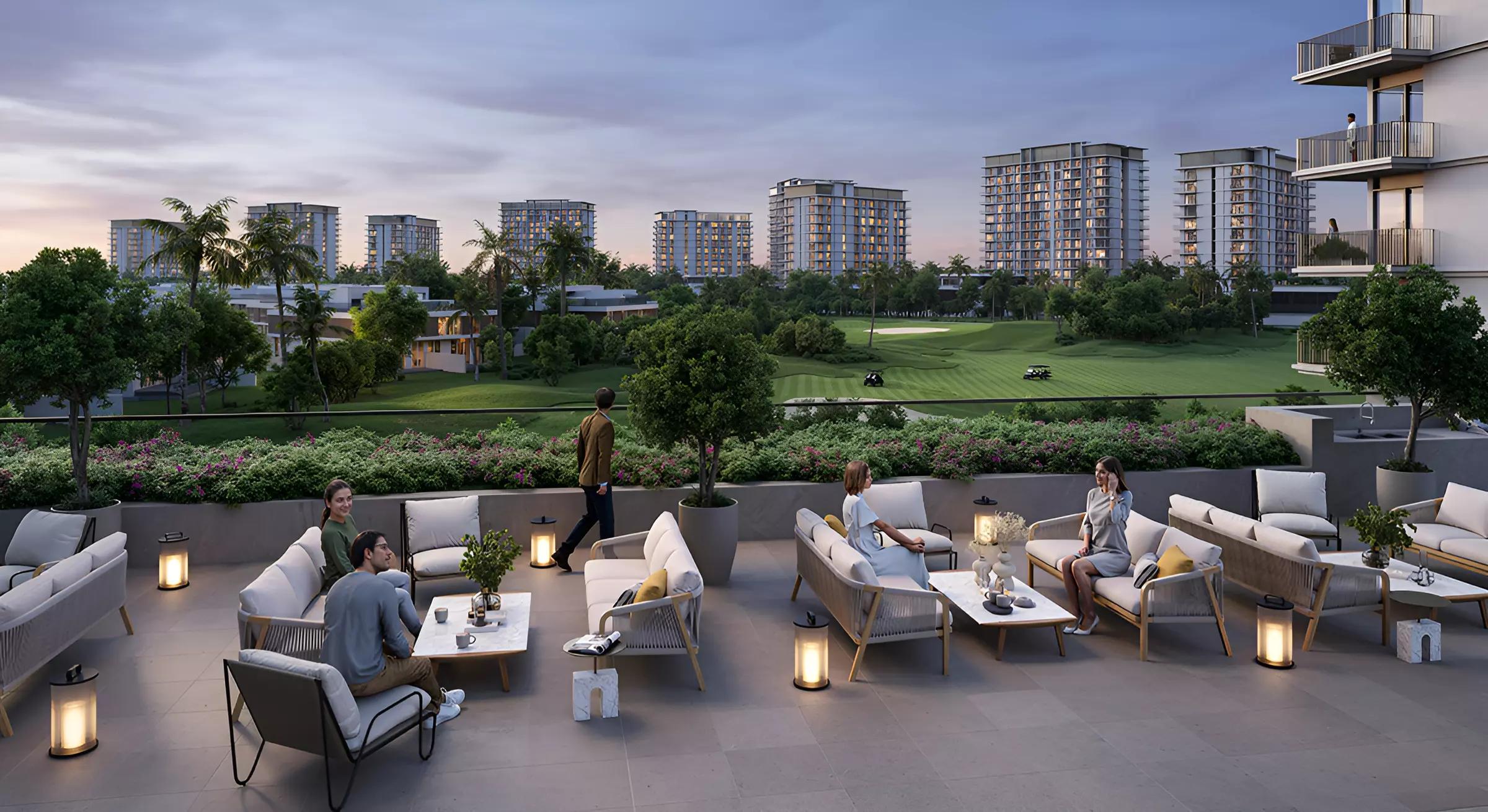 Golf Dale interior living space, Emaar South, Dubai South